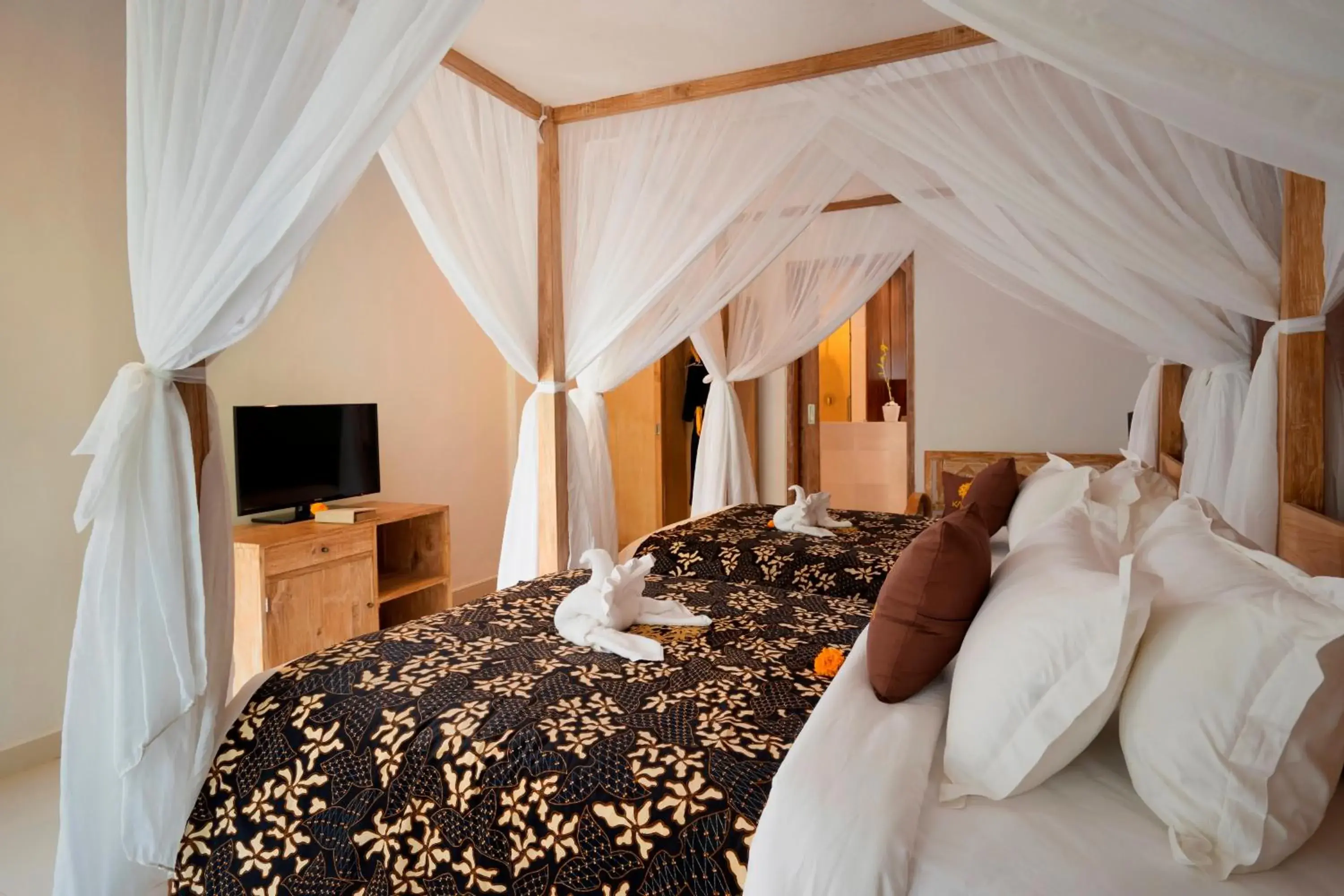 Bedroom, Bed in Freddies Resort & Villas Ubud by Kanaya Hospitality Bedroom, Bed in Freddies Resort & Villas Ubud by Kanaya Hospitality