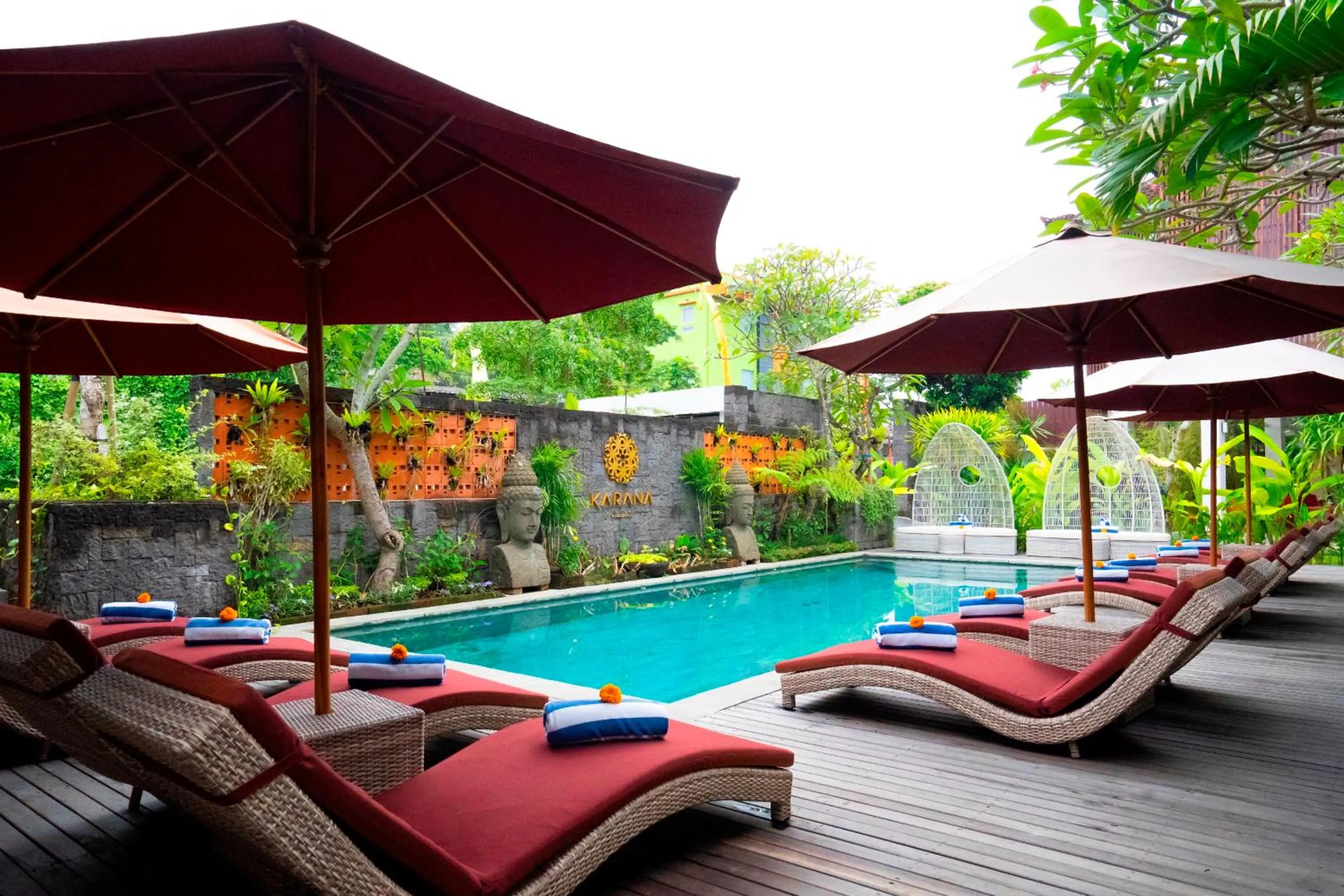 Swimming pool in Freddies Resort & Villas Ubud by Kanaya Hospitality