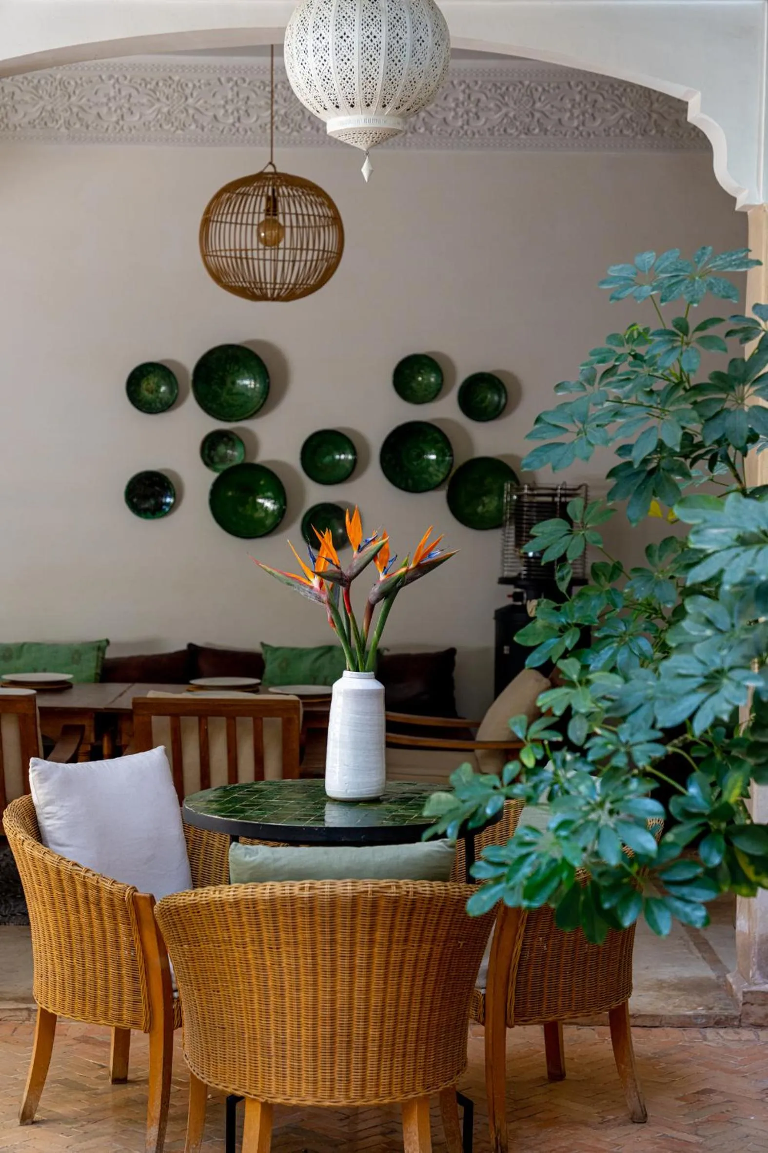 Patio in Riad l'Oiseau du Paradis