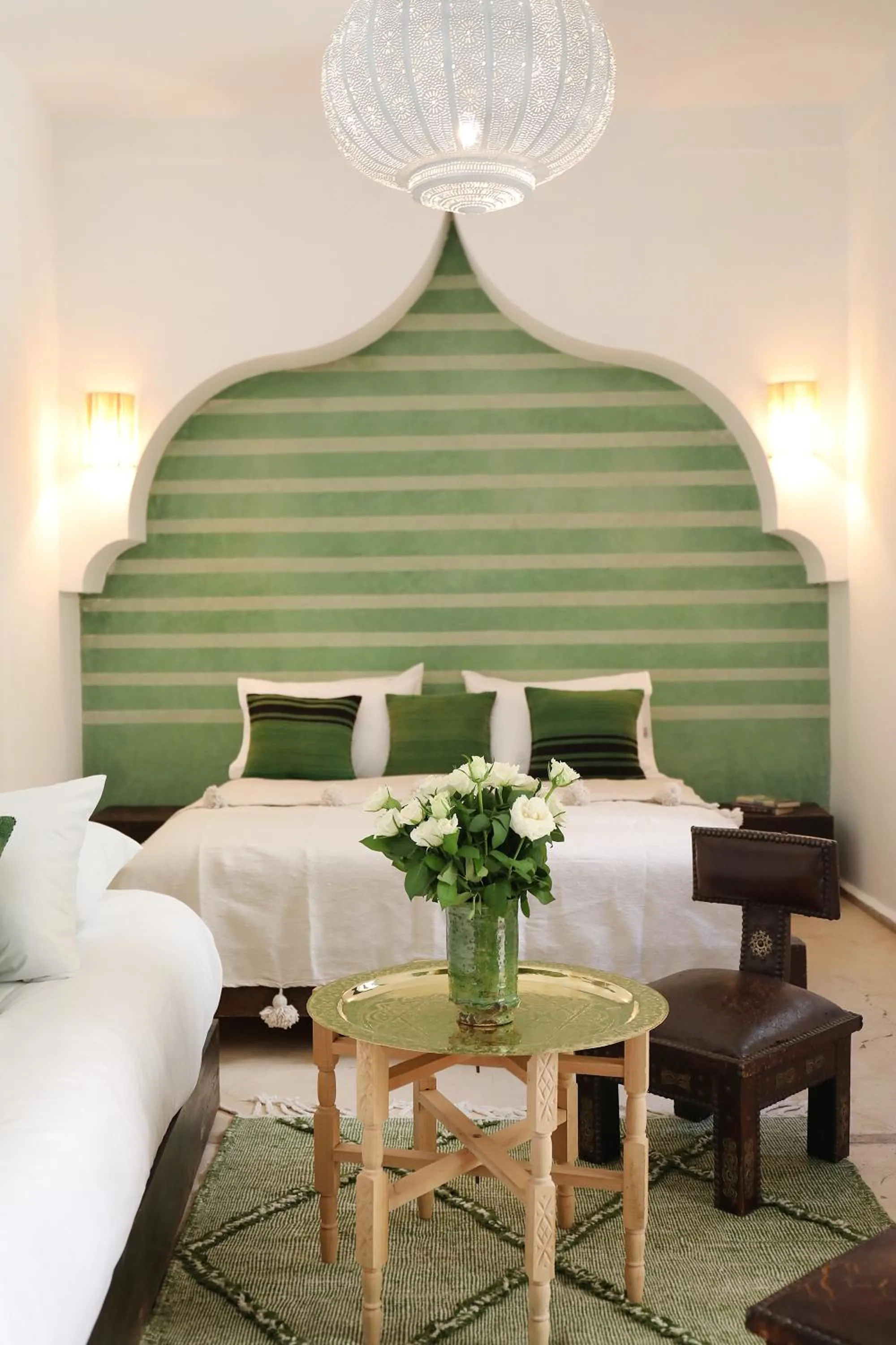 Bed in Riad l'Oiseau du Paradis