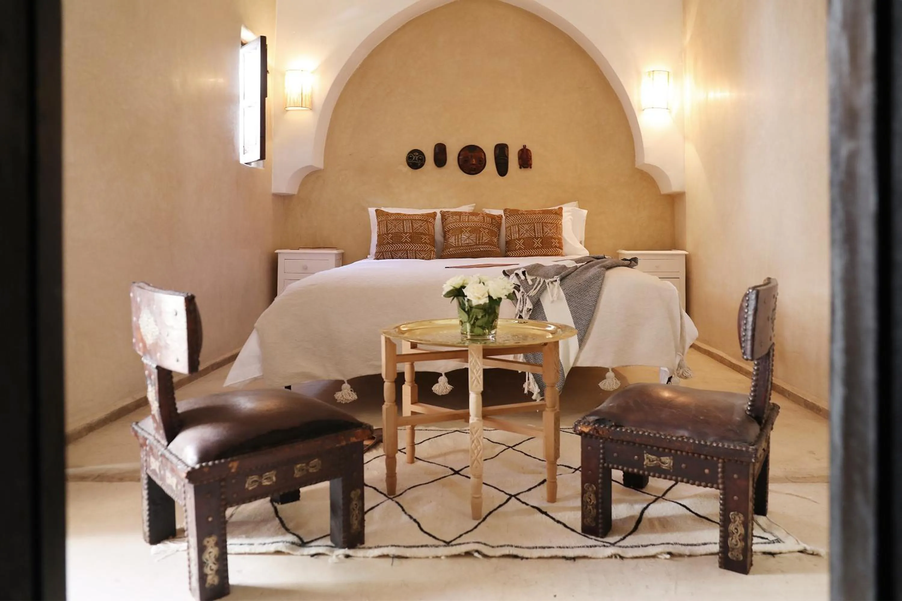 Bed in Riad l'Oiseau du Paradis