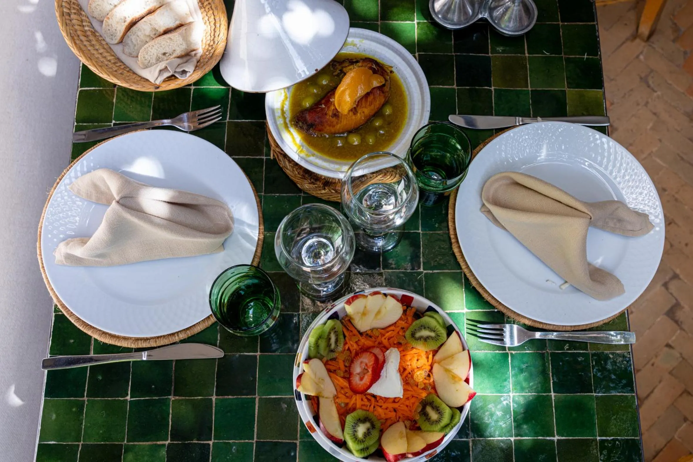 Lunch in Riad l'Oiseau du Paradis