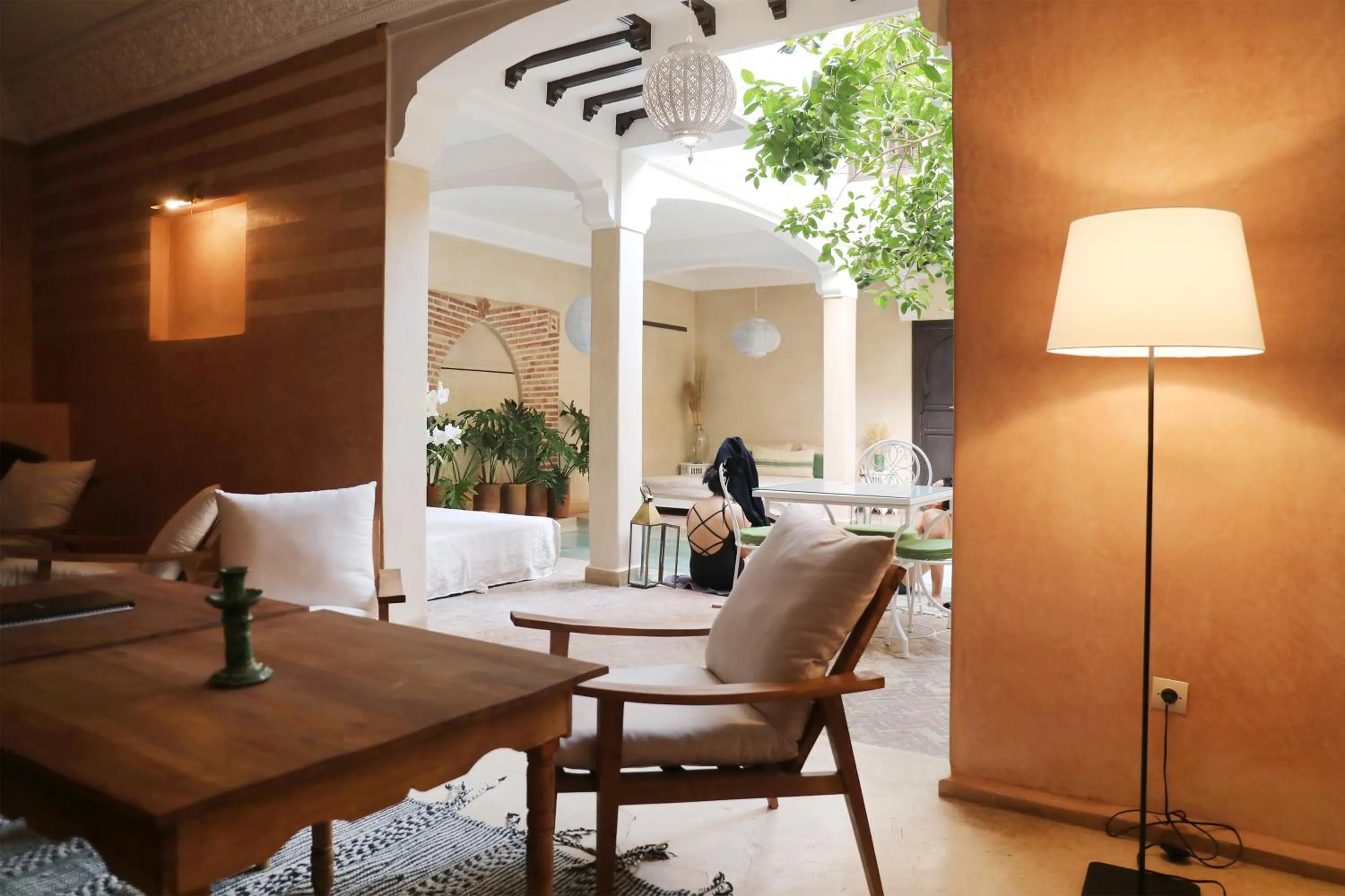 Patio in Riad l'Oiseau du Paradis