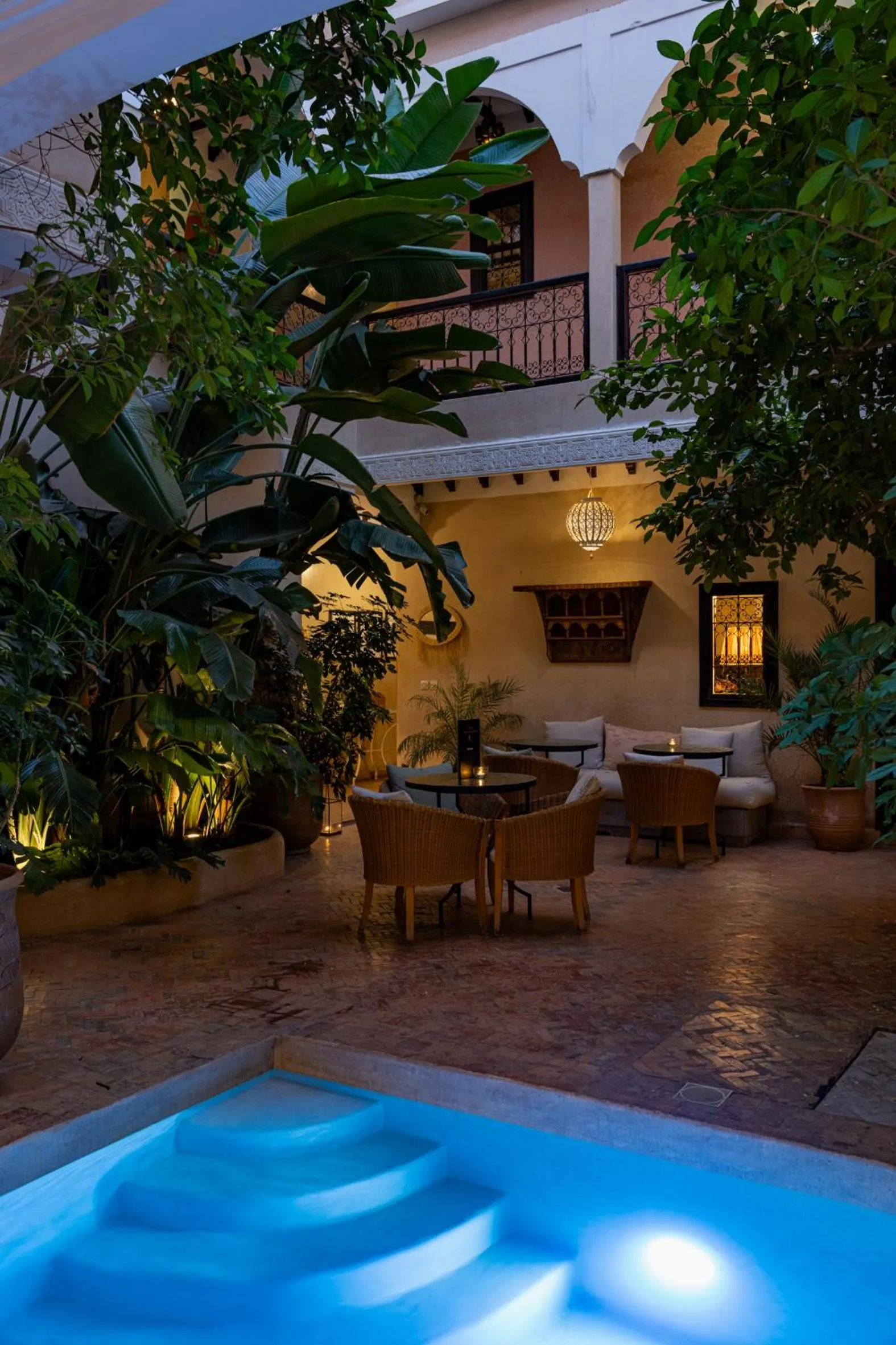 Patio in Riad l'Oiseau du Paradis
