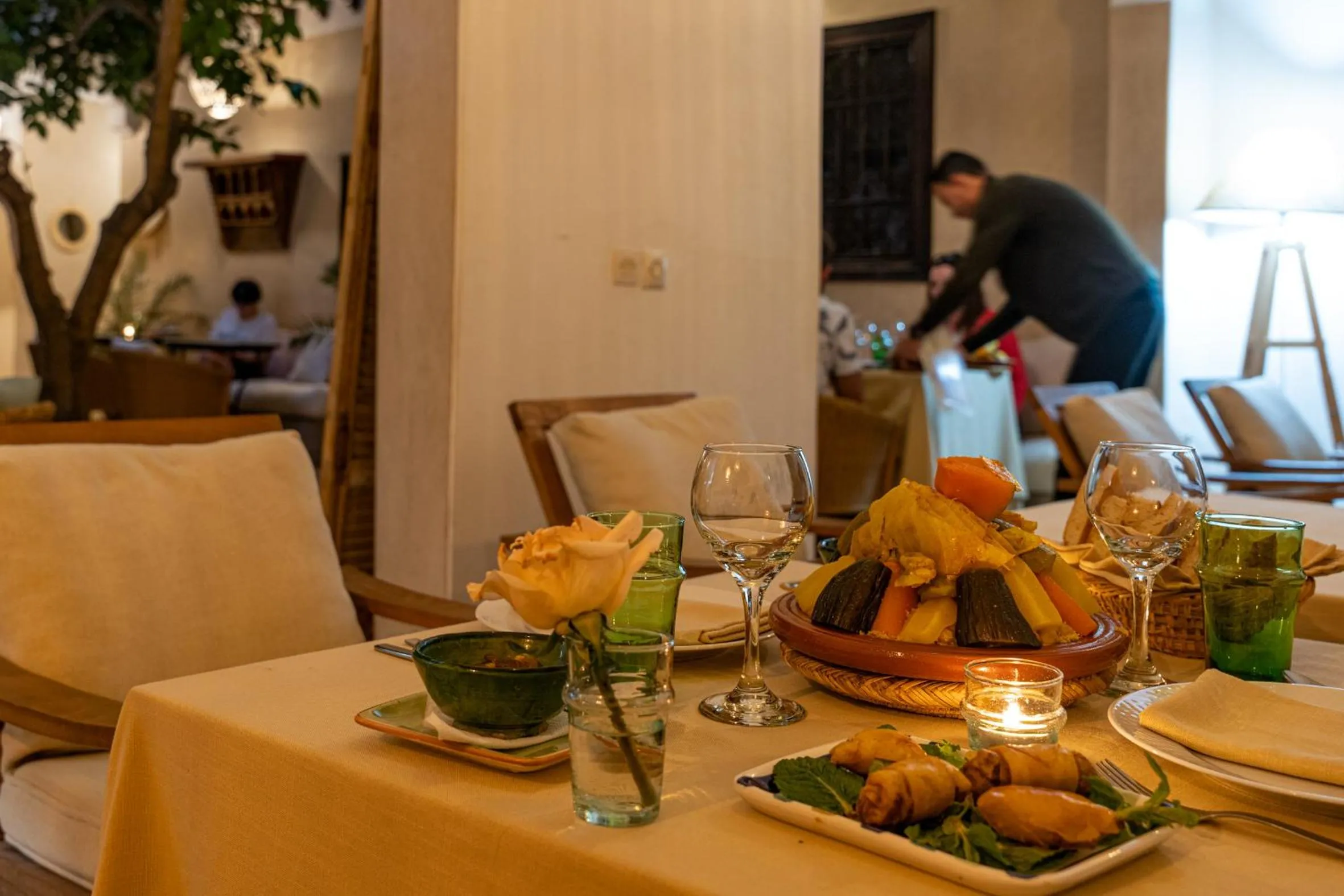 Dinner in Riad l'Oiseau du Paradis