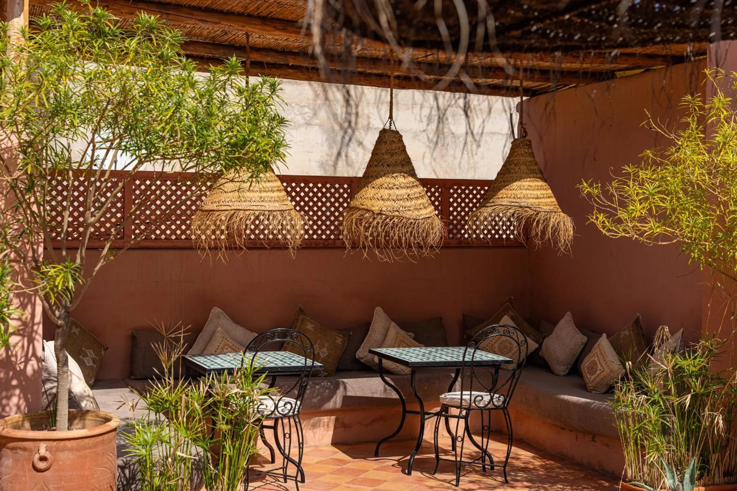 Patio in Riad l'Oiseau du Paradis