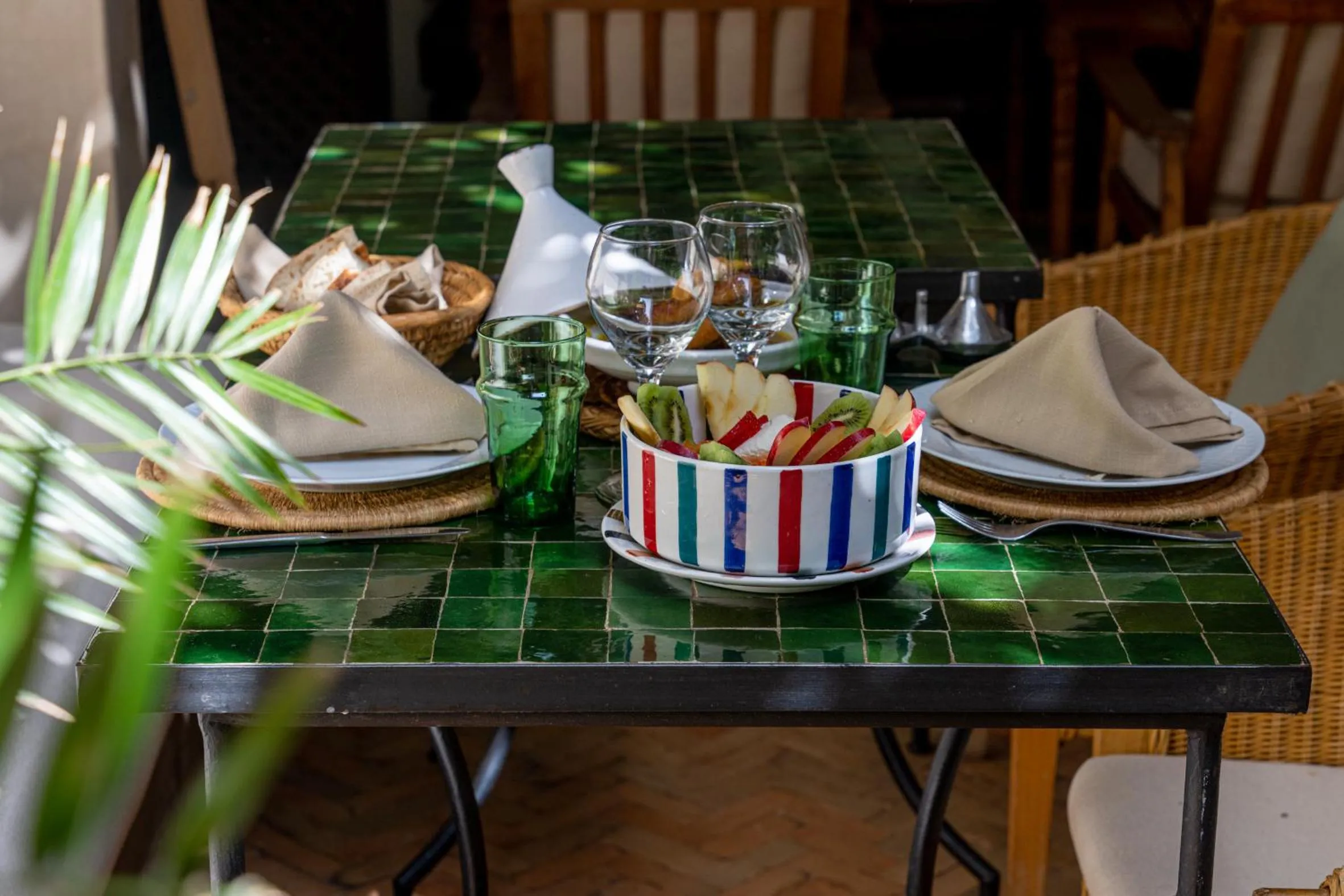Food and drinks in Riad l'Oiseau du Paradis