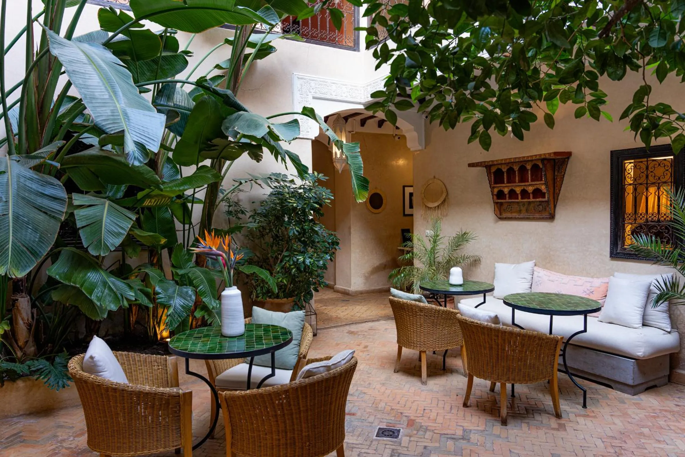 Patio in Riad l'Oiseau du Paradis