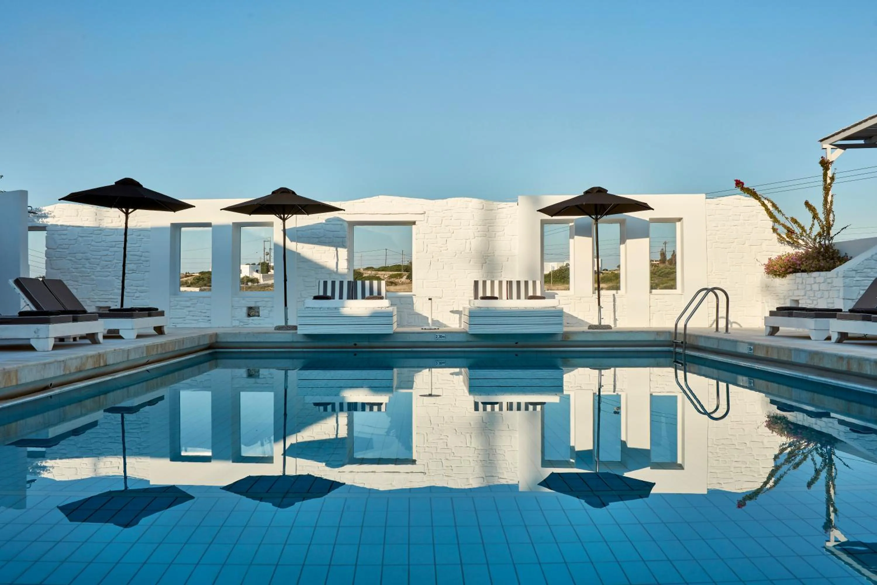 Swimming pool in Mr and Mrs White Paros