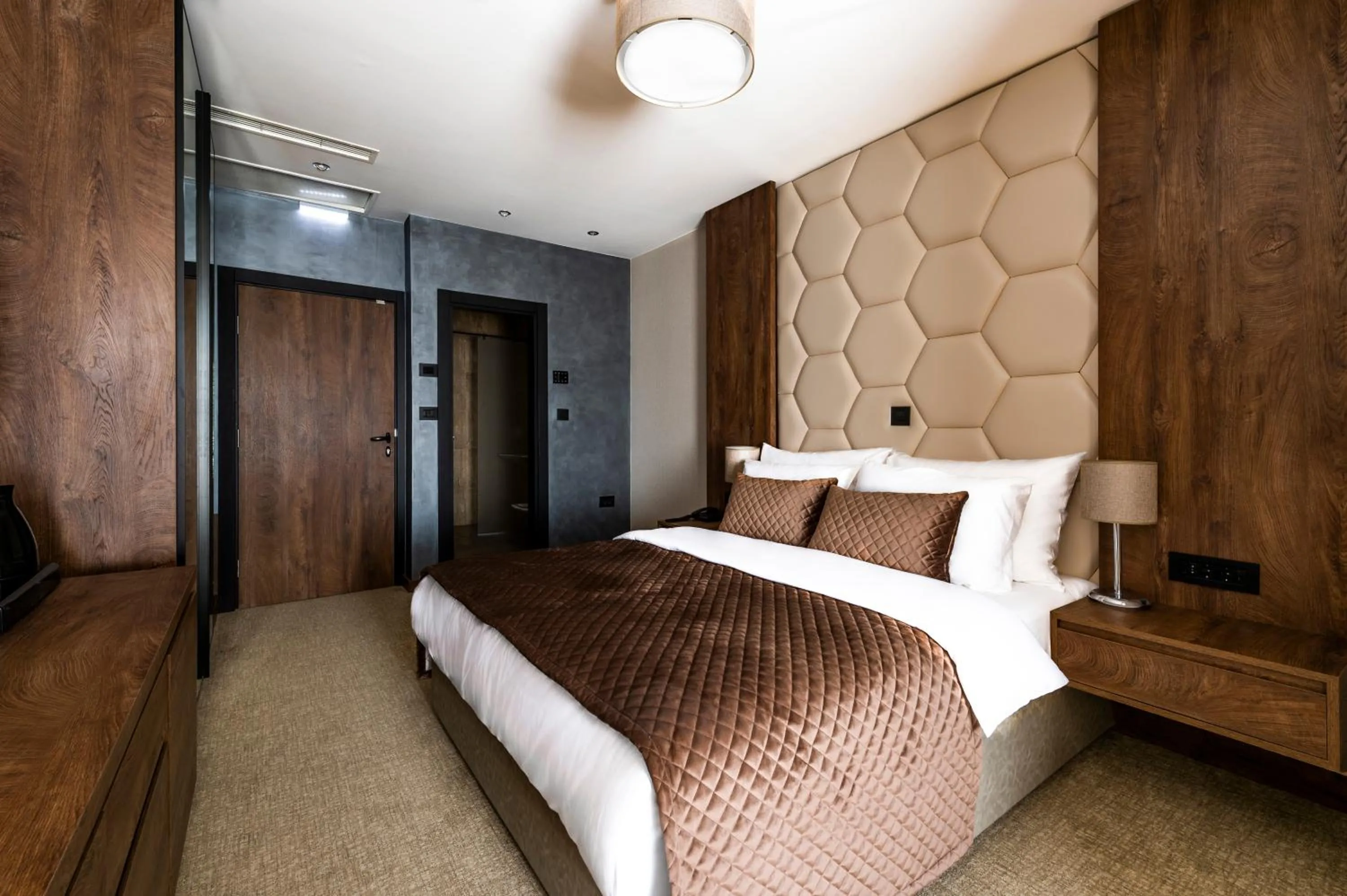 Bed in Amsterdam Hotel