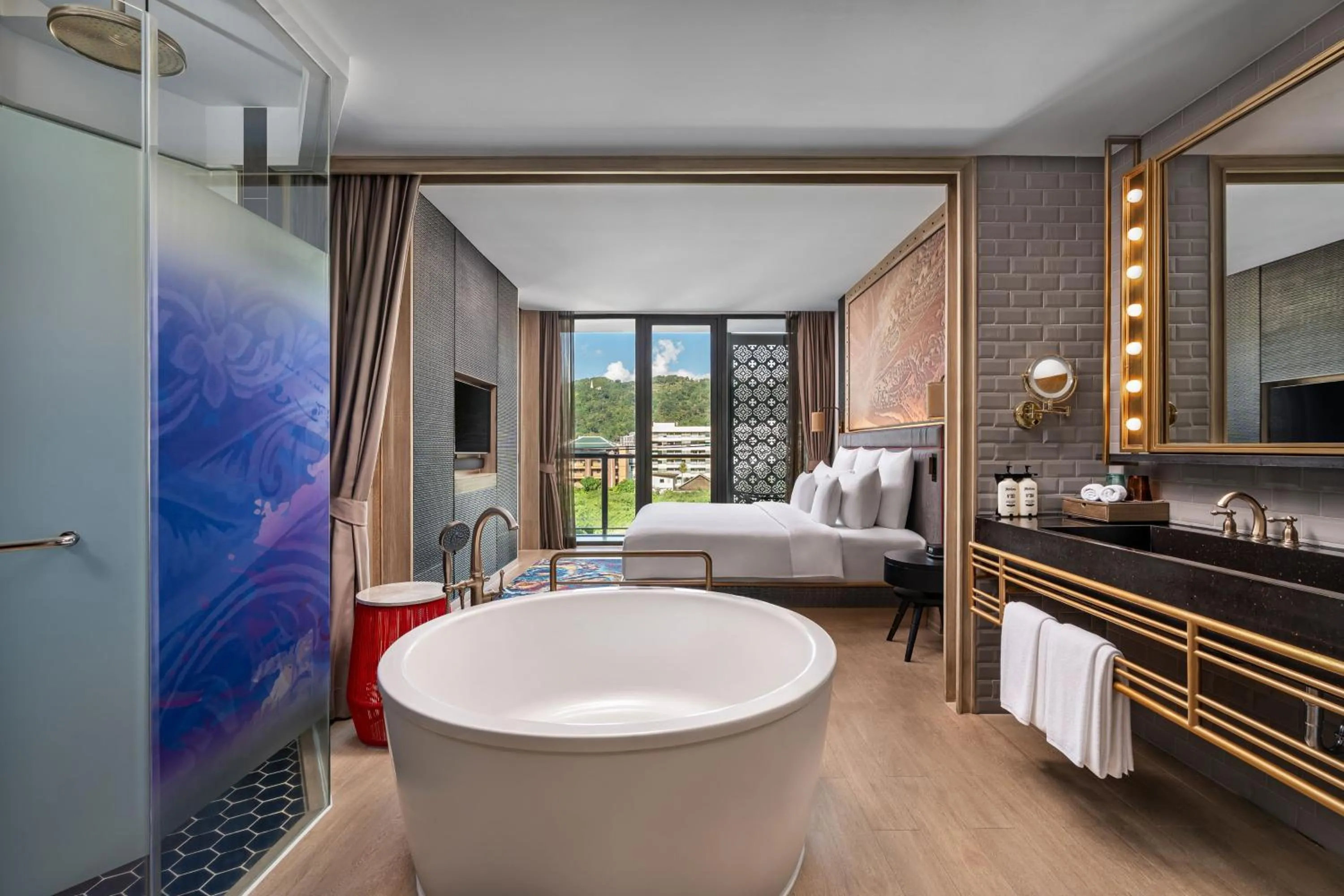 Bathroom, Bed in Hotel Indigo Phuket Patong by IHG