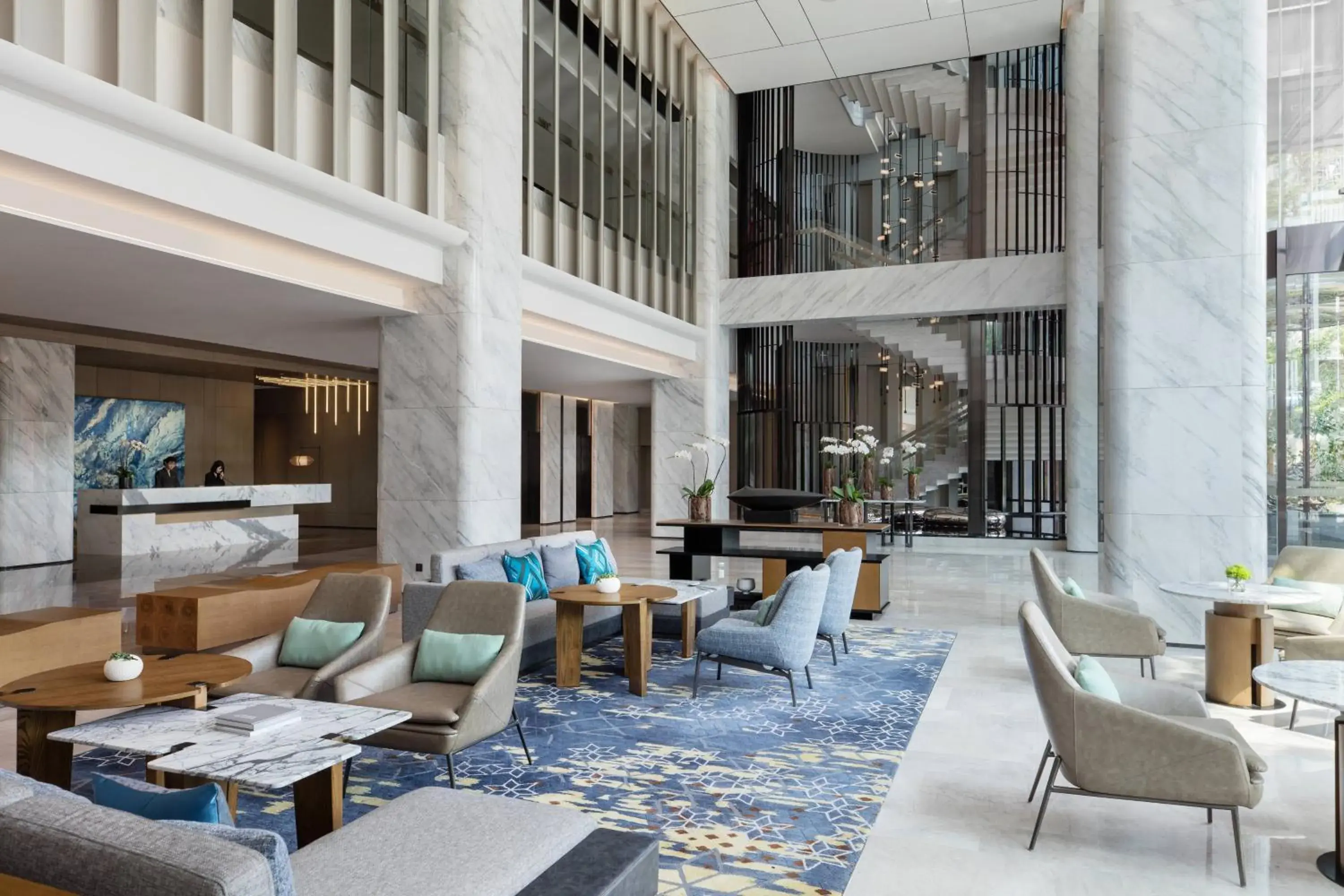 Lobby or reception, Restaurant/Places to Eat in Courtyard by Marriott Shenzhen Northwest