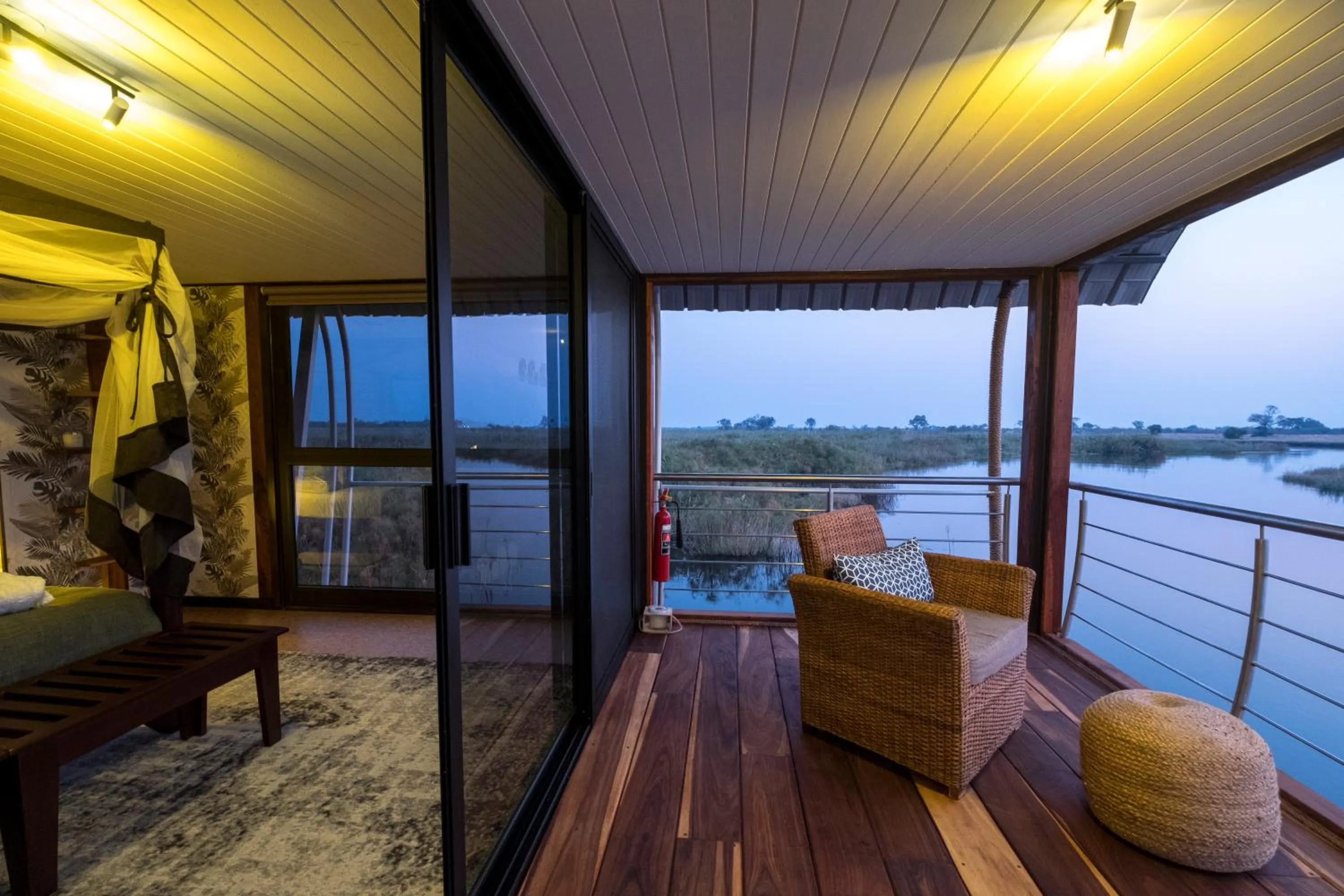 Night in The Namushasha River Villa