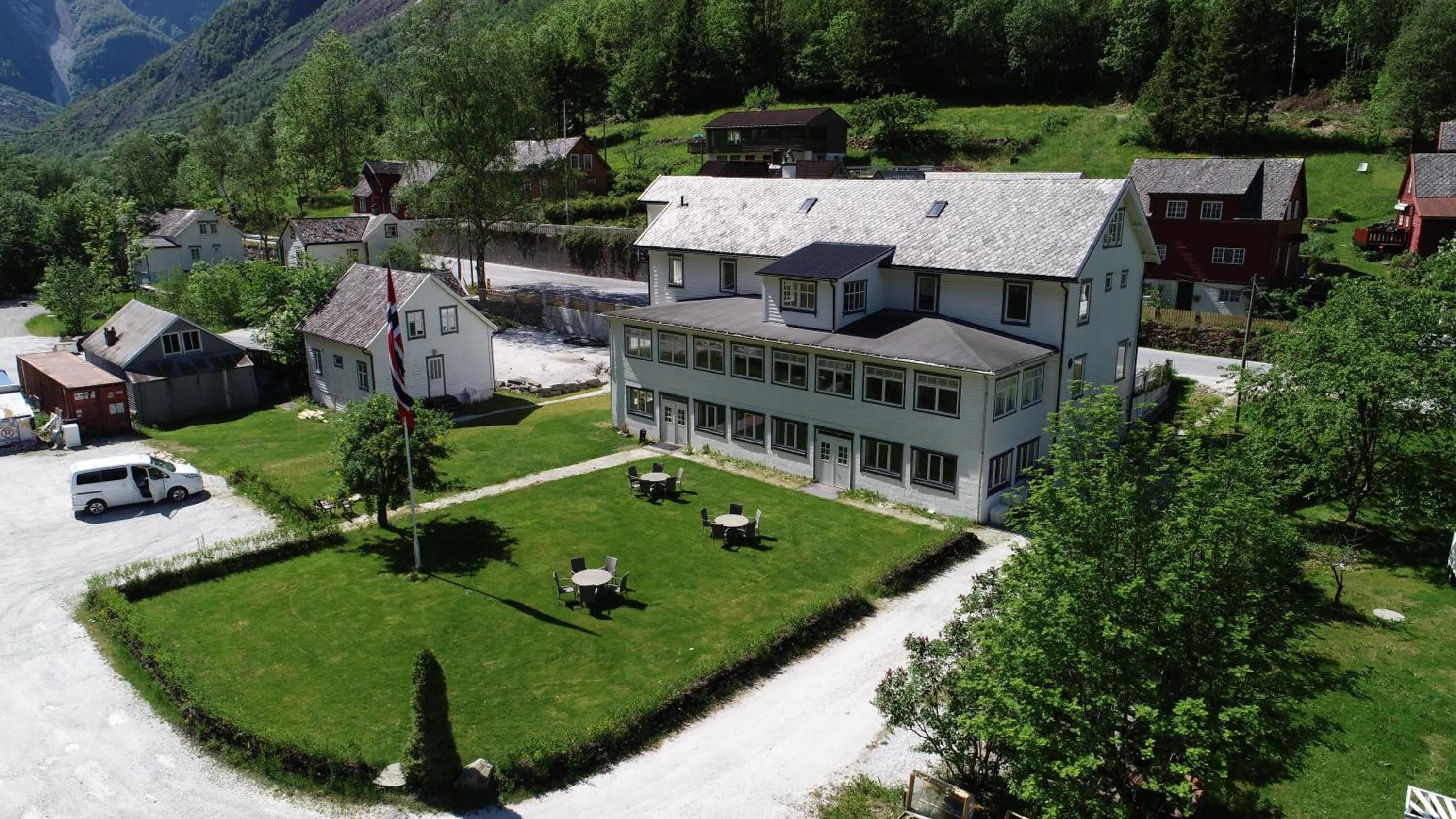 Bird's eye view in Gudvangen Budget Hotel