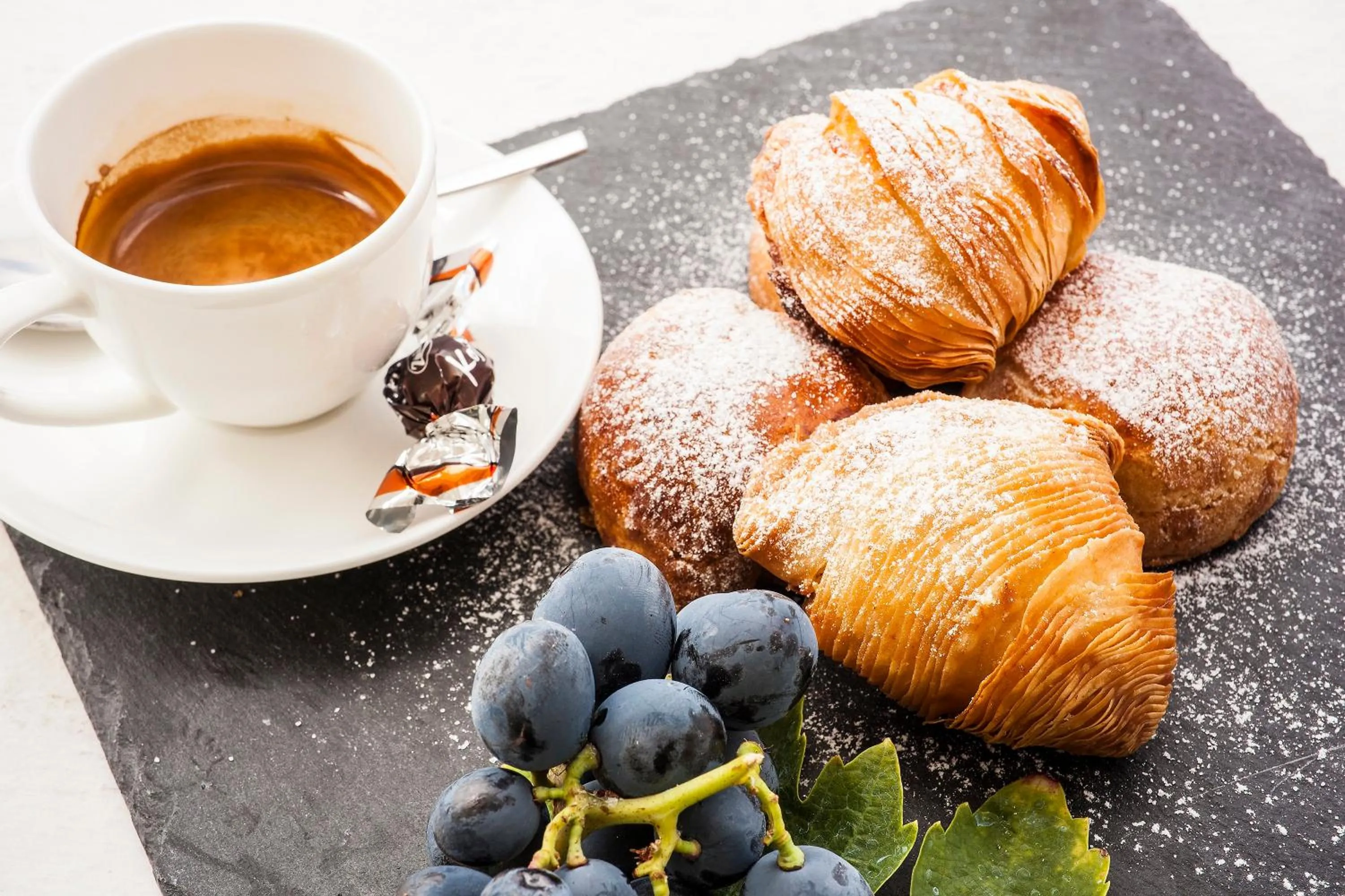 Italian breakfast in Tenuta Del Poggio Antico