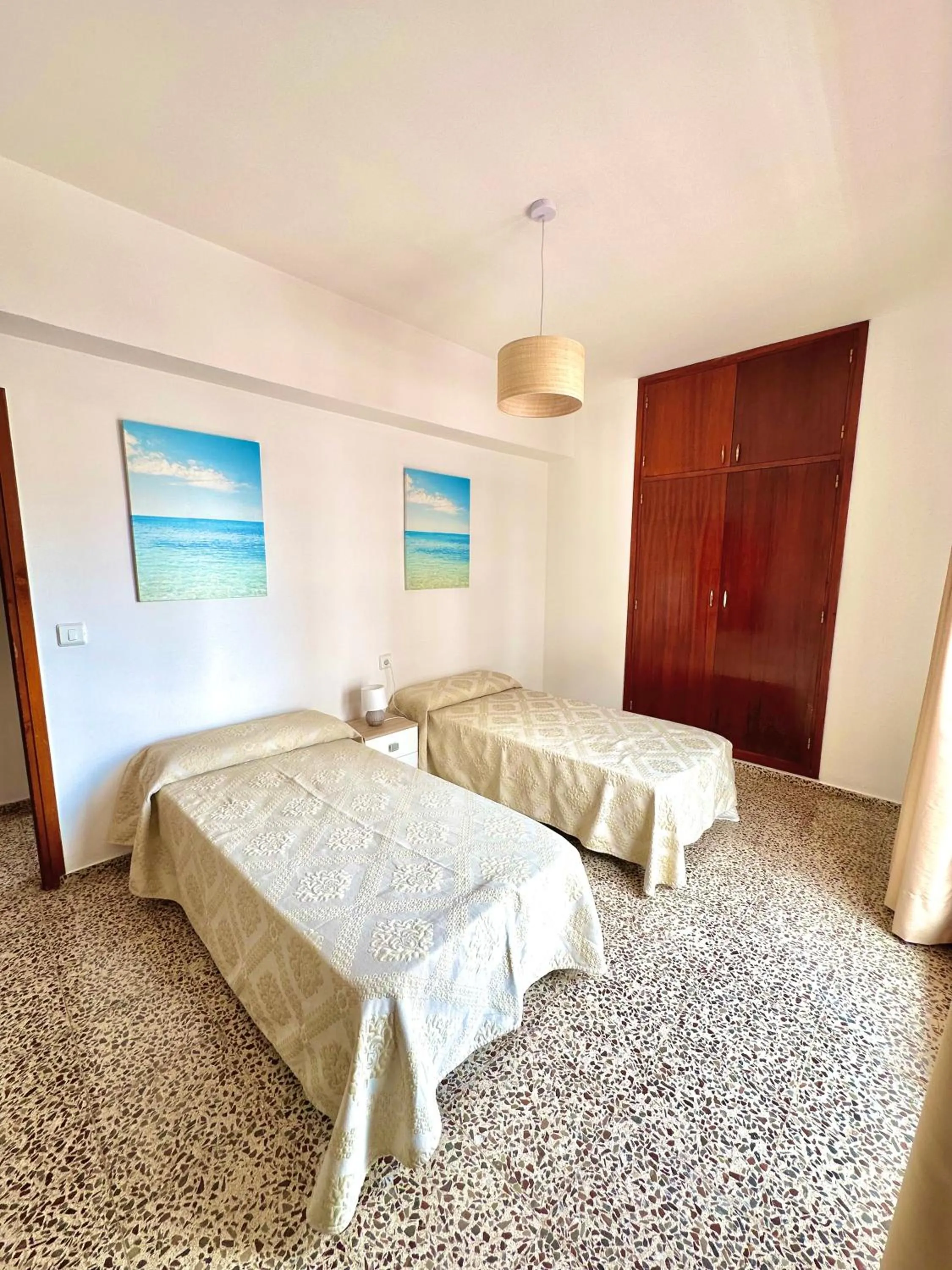 Bed in Hostal y Apartamentos Santa Eulalia