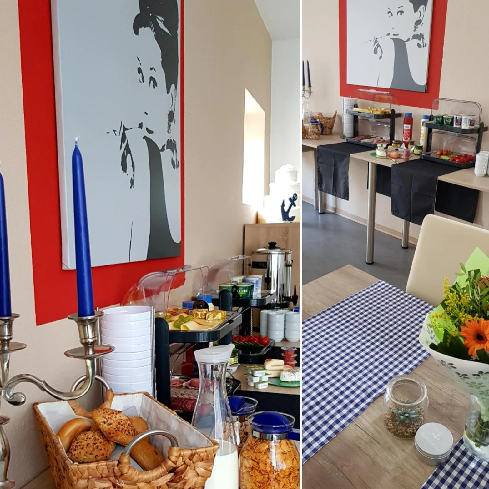 Buffet breakfast in Hotel Garni