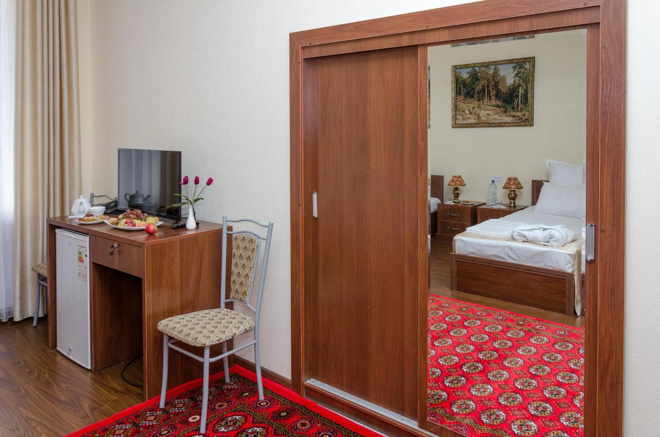 Photo of the whole room, Bed in Karakalpak Palace Hotel