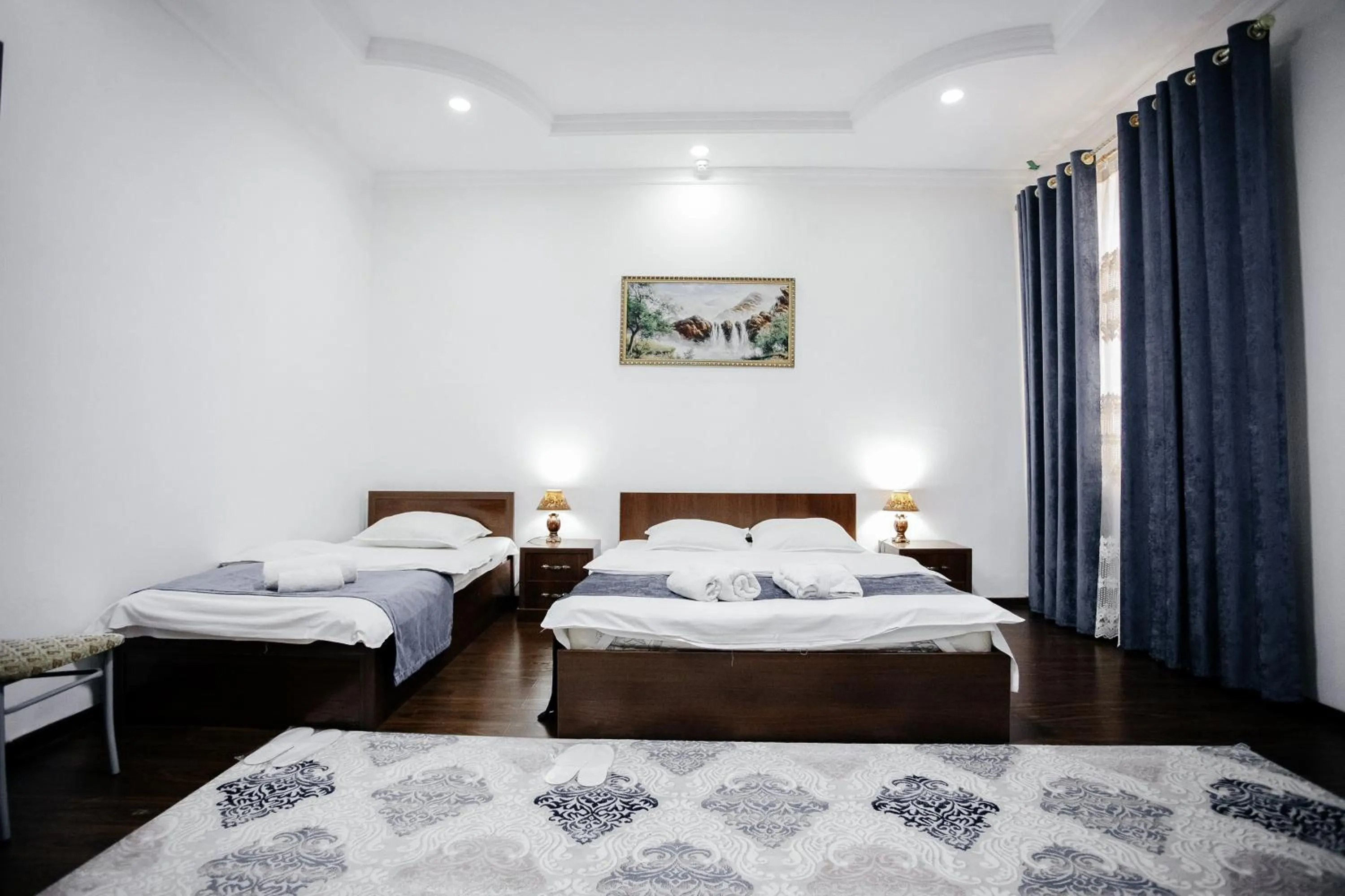 Bed in Karakalpak Palace Hotel