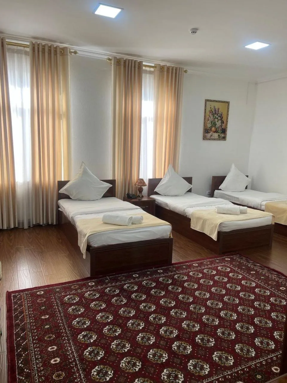 Bed in Karakalpak Palace Hotel