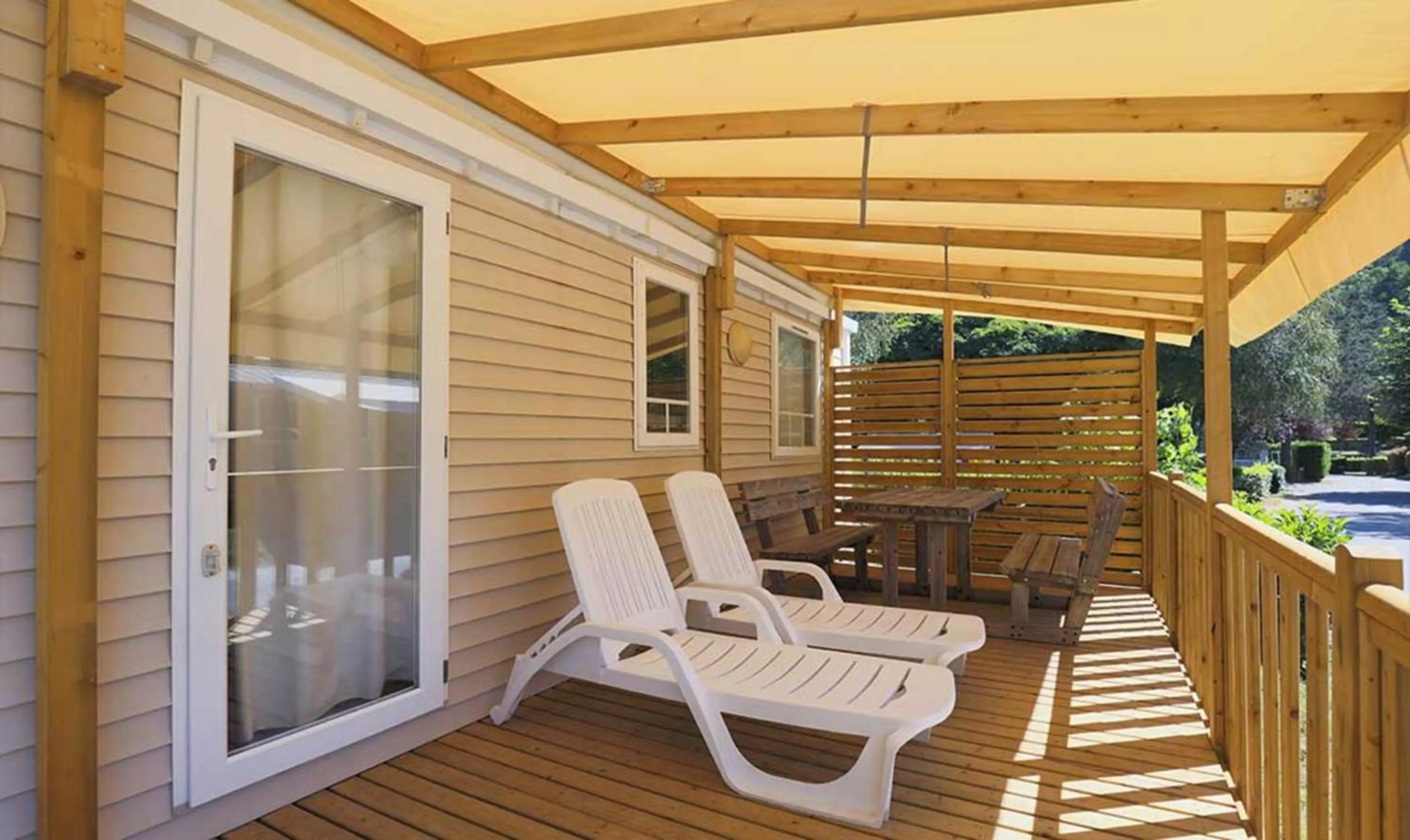 Patio in Camping Marmotel