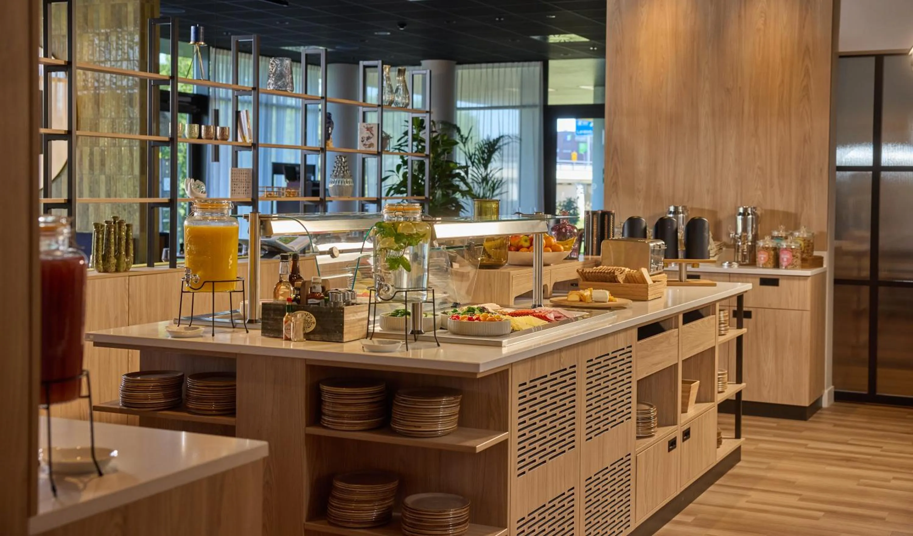 Buffet breakfast in Hilton Garden Inn Leiden