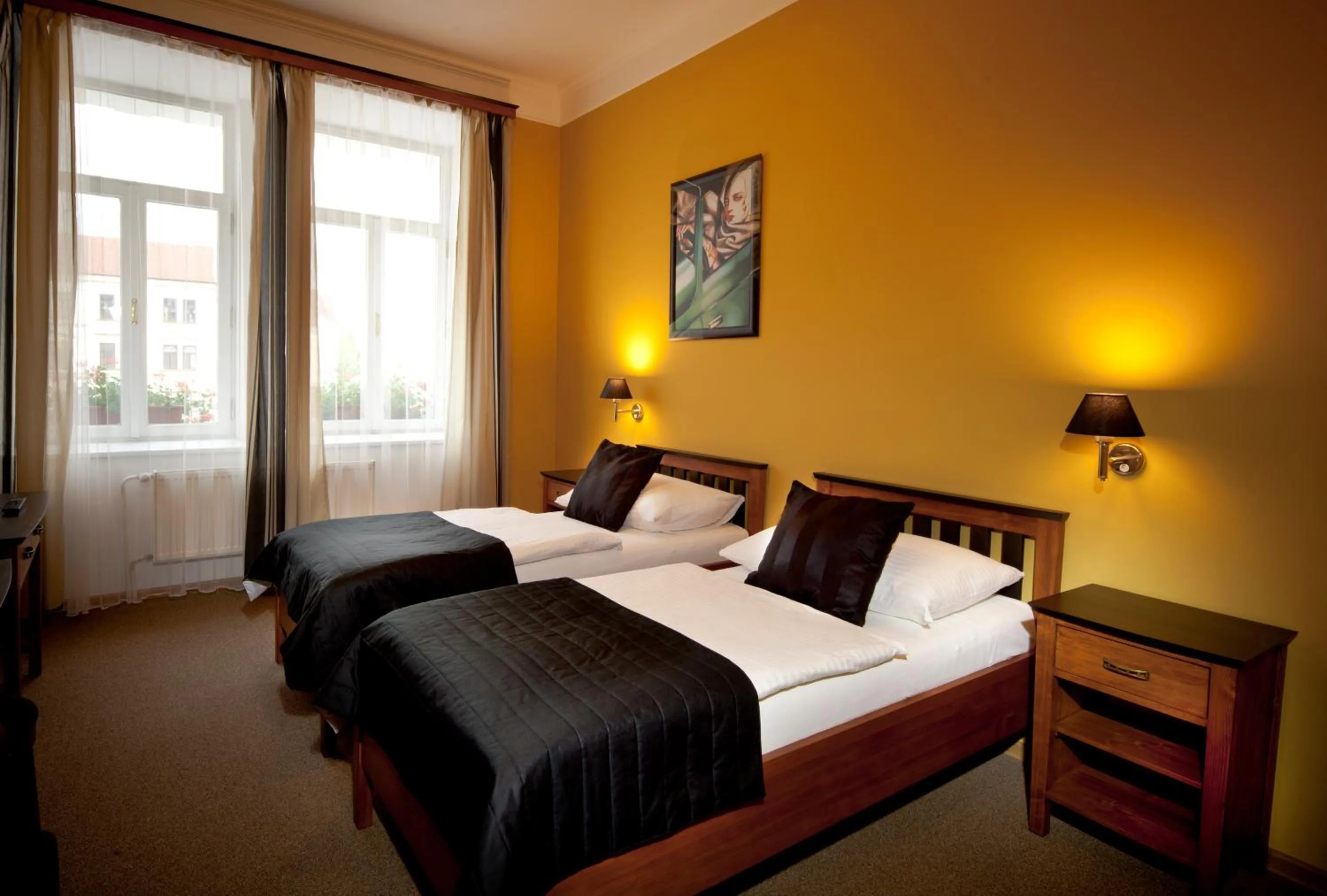 Bed in Hotel Havel