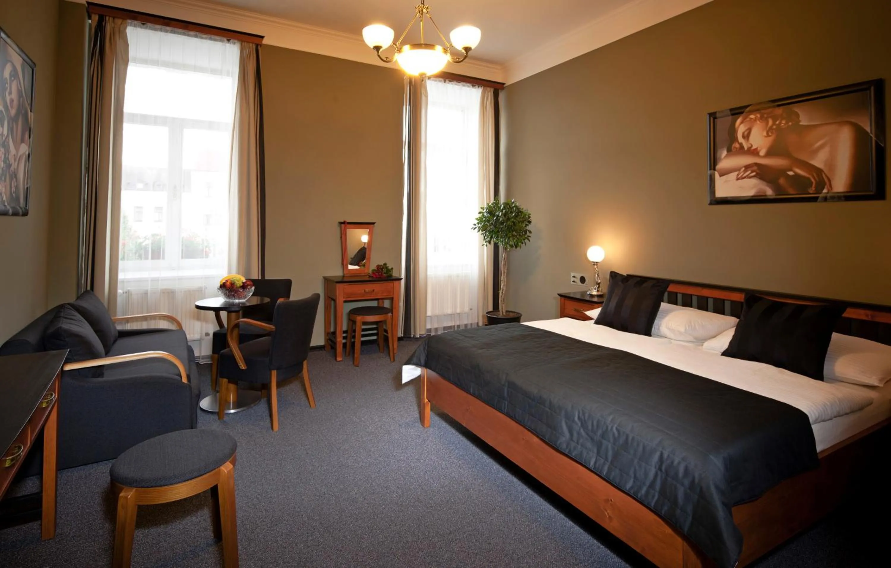 Bed in Hotel Havel