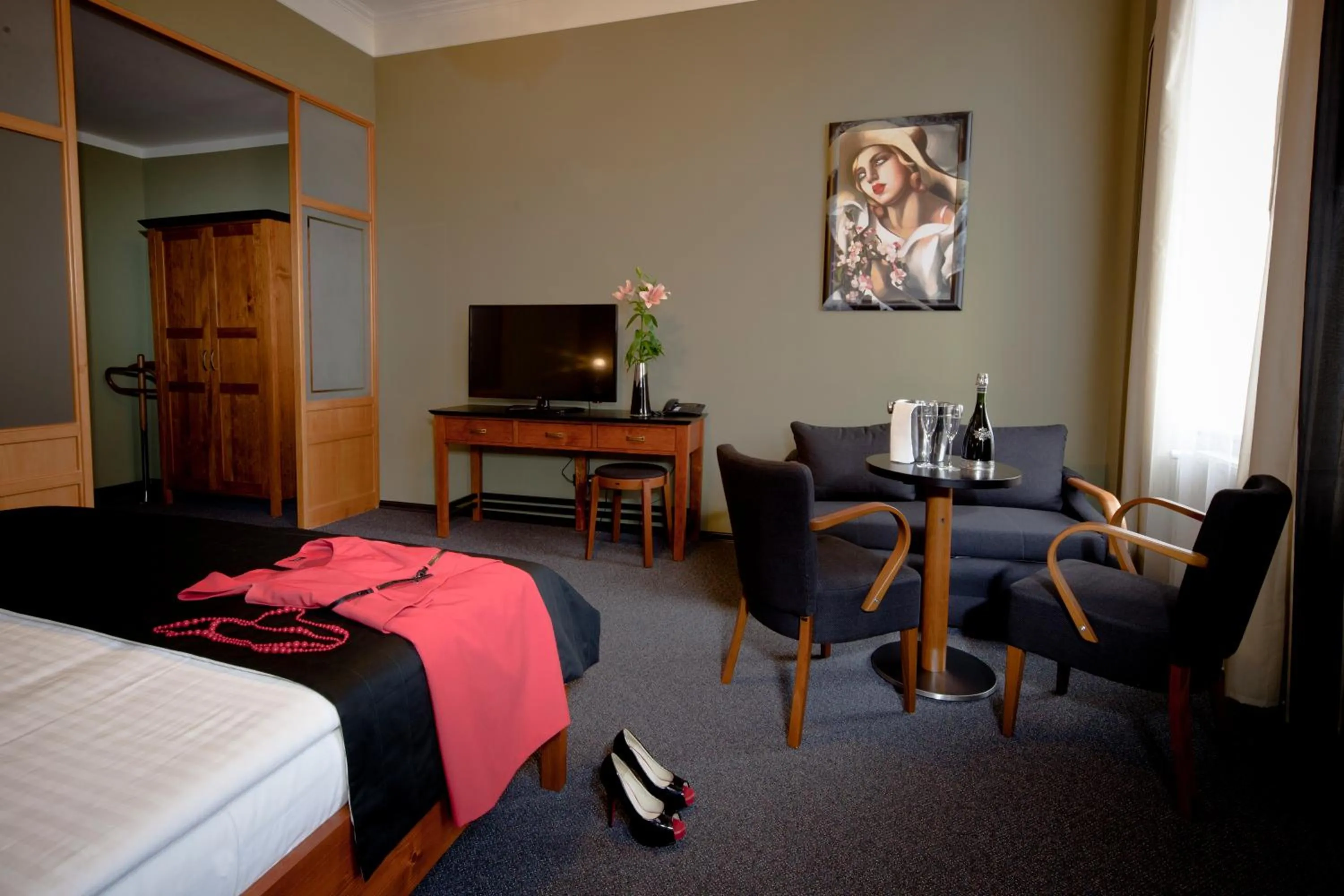Bed in Hotel Havel