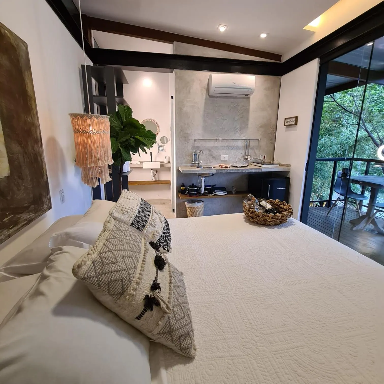 Bed in Vila Bambu Ilhabela, Santa Tereza