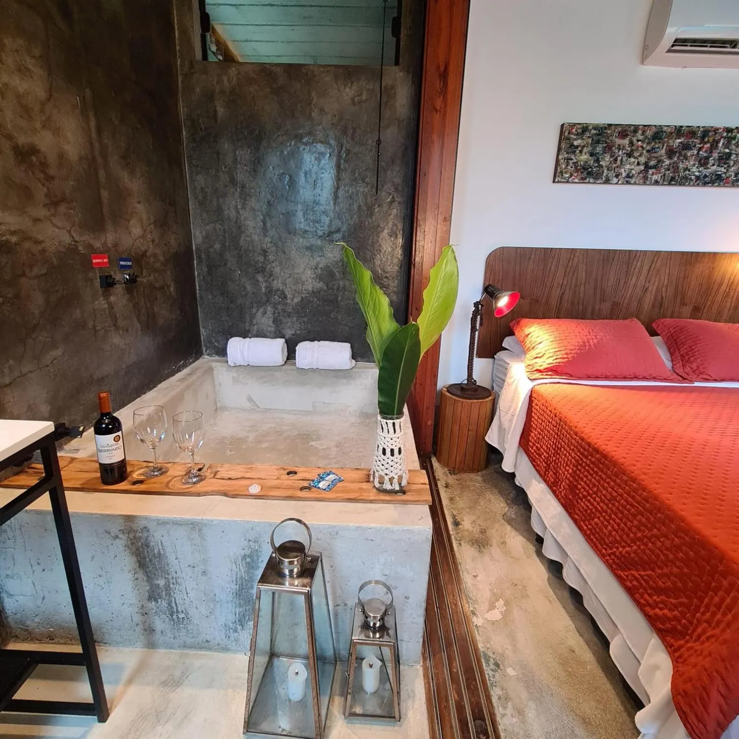 Bed in Vila Bambu Ilhabela, Santa Tereza