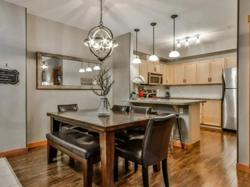 Kitchen or kitchenette in Suites with Pool & Hot tubs managed by Little Sister Getaways