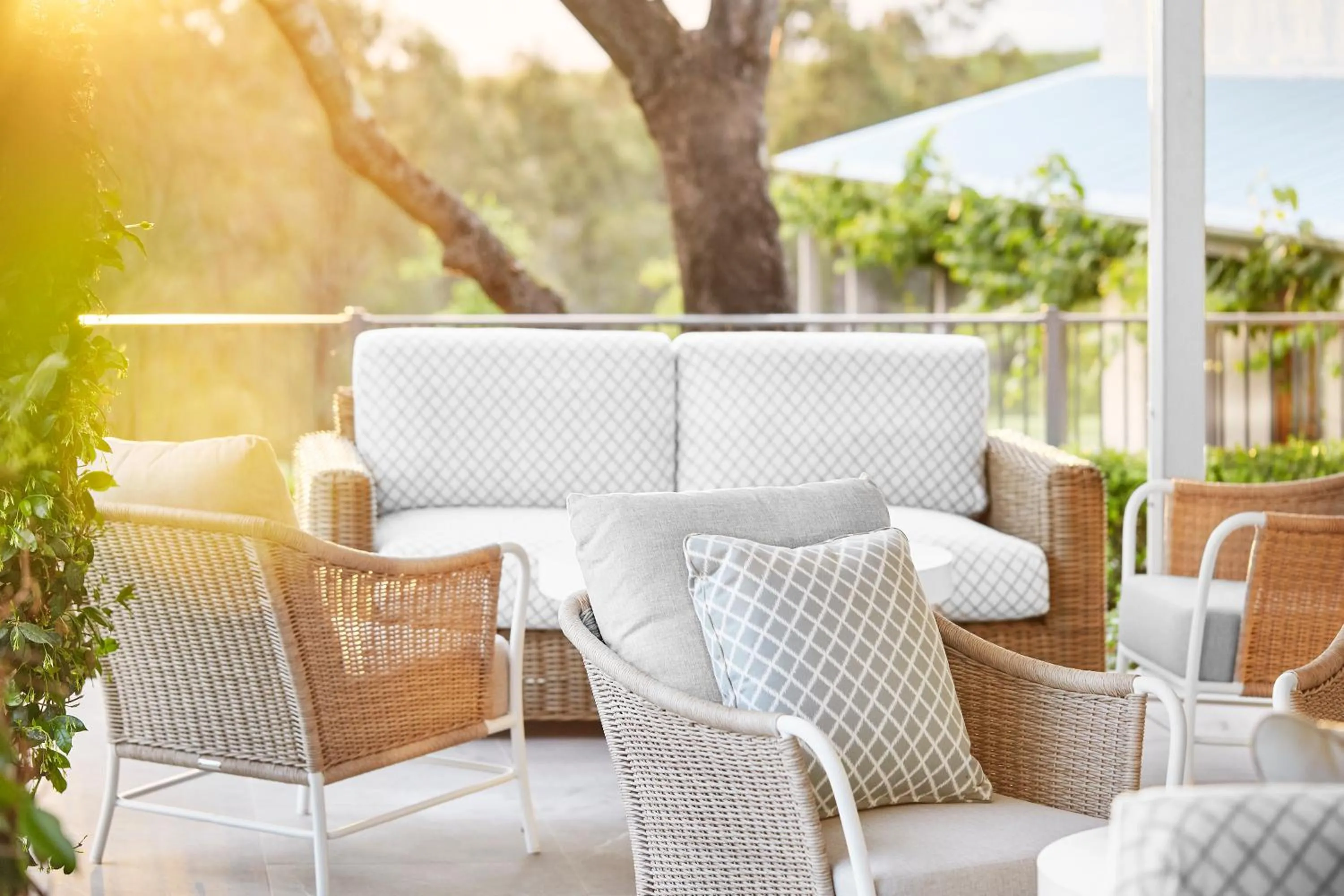 Patio in Spicers Guesthouse