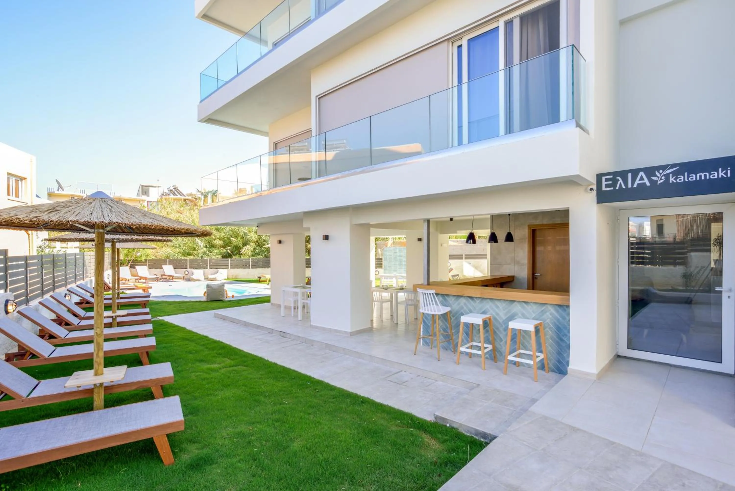 Patio in Elia Kalamaki Hotel
