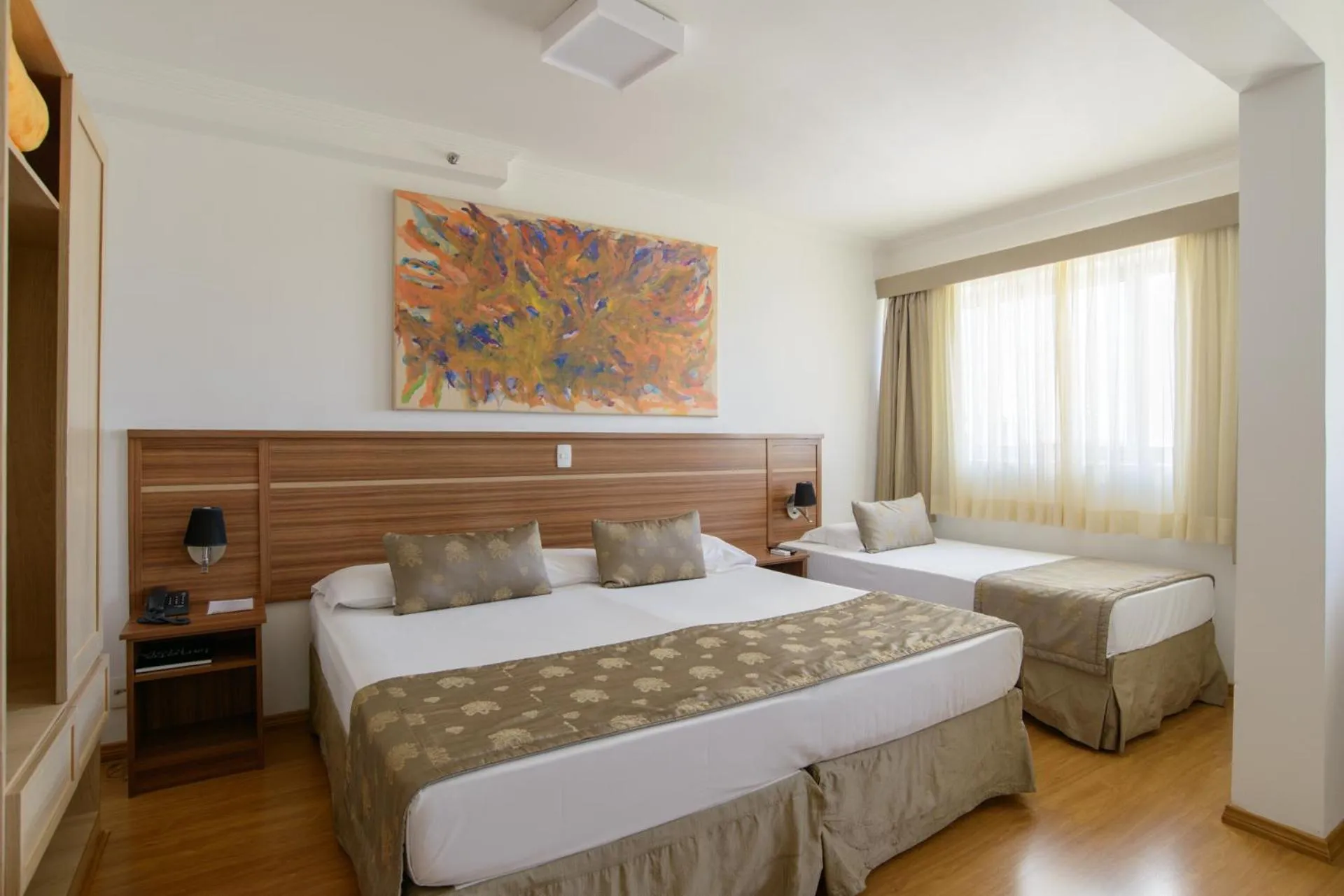 Bed in Faro Hotel São José dos Campos