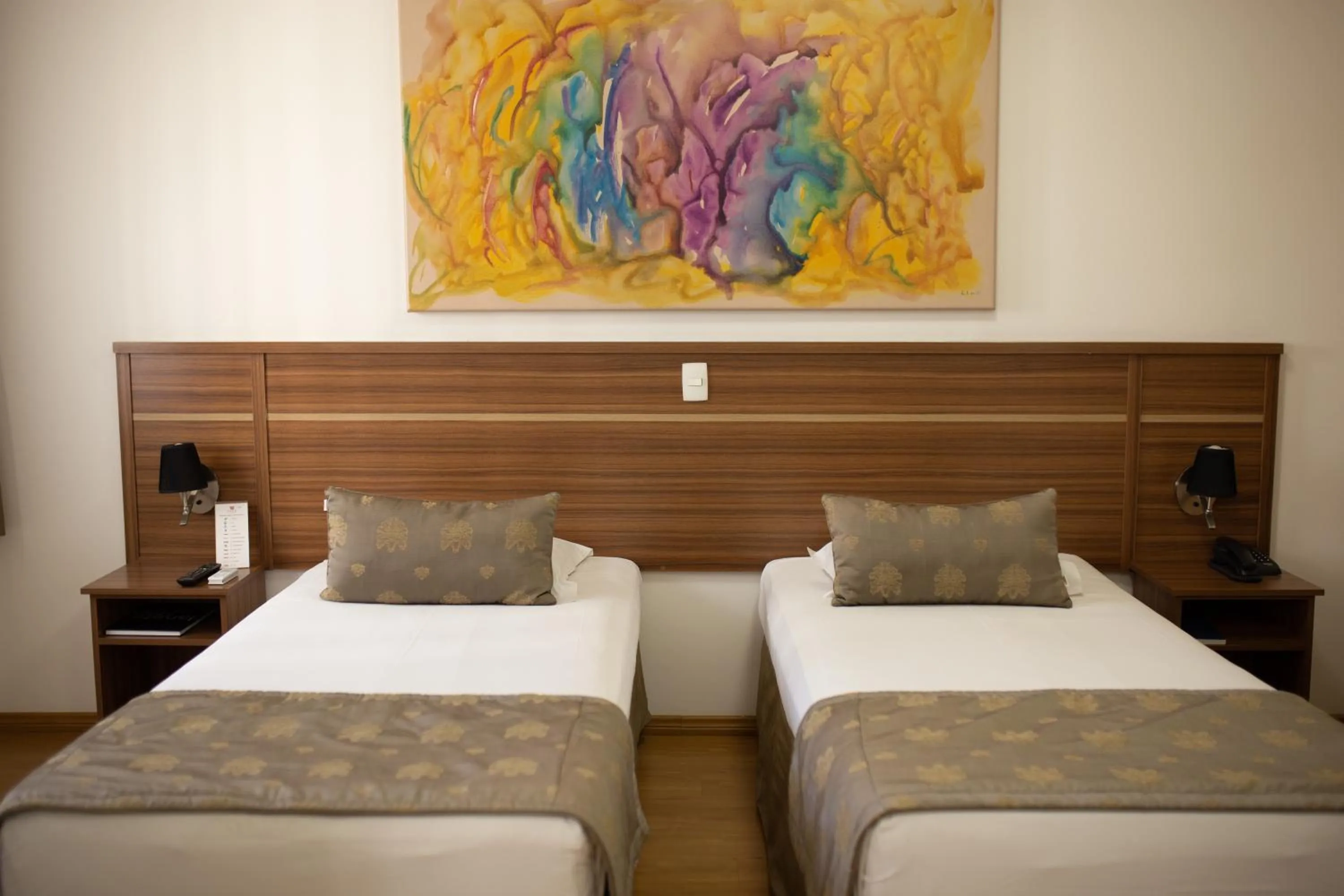 Bed in Faro Hotel São José dos Campos