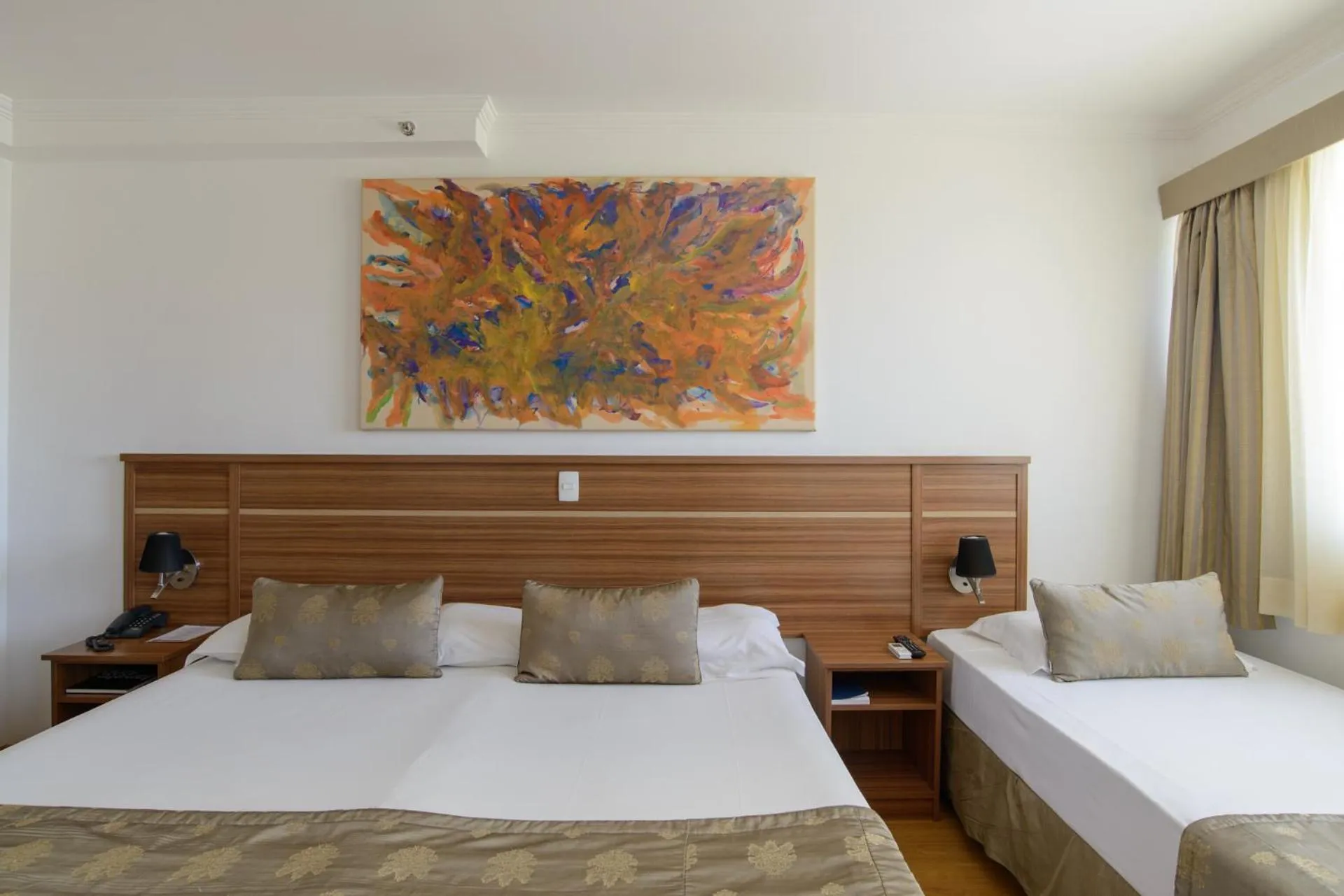 Bed in Faro Hotel São José dos Campos