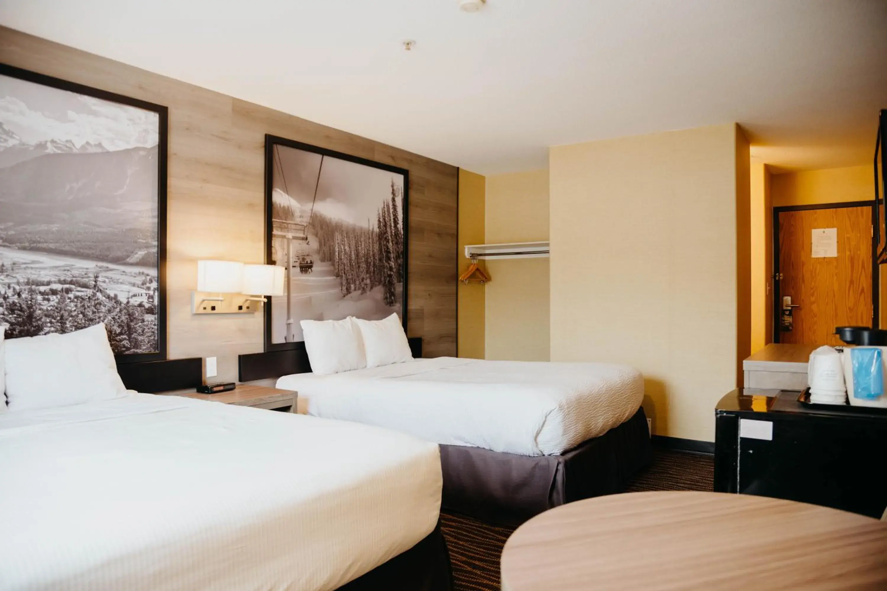 Bed in Super 8 by Wyndham Revelstoke BC Bed in Super 8 by Wyndham Revelstoke BC