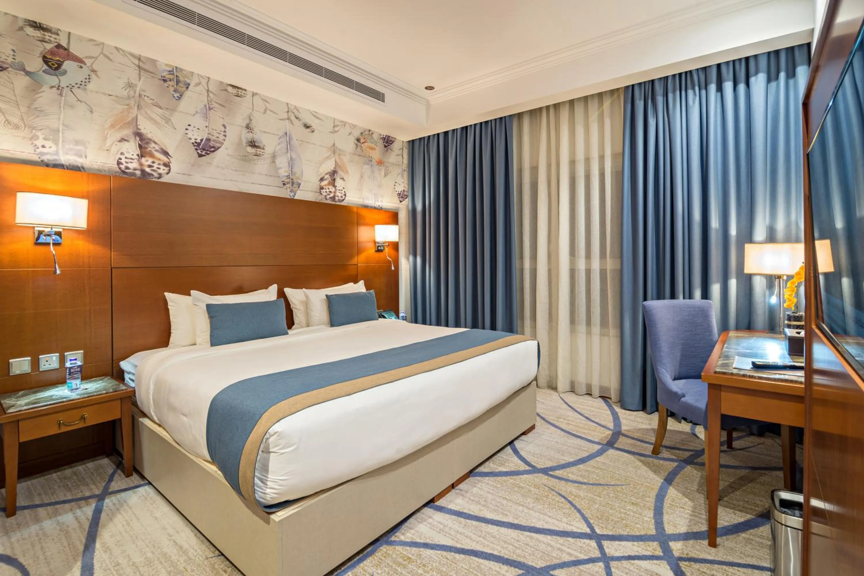 Bed in Jiwar Almasi Hotel