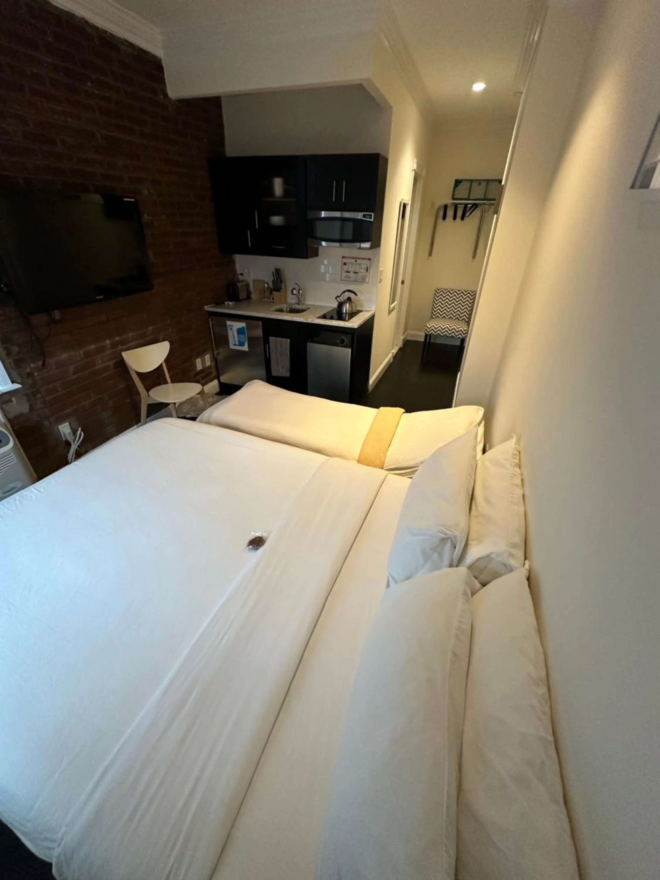 Bed in East Village Hotel