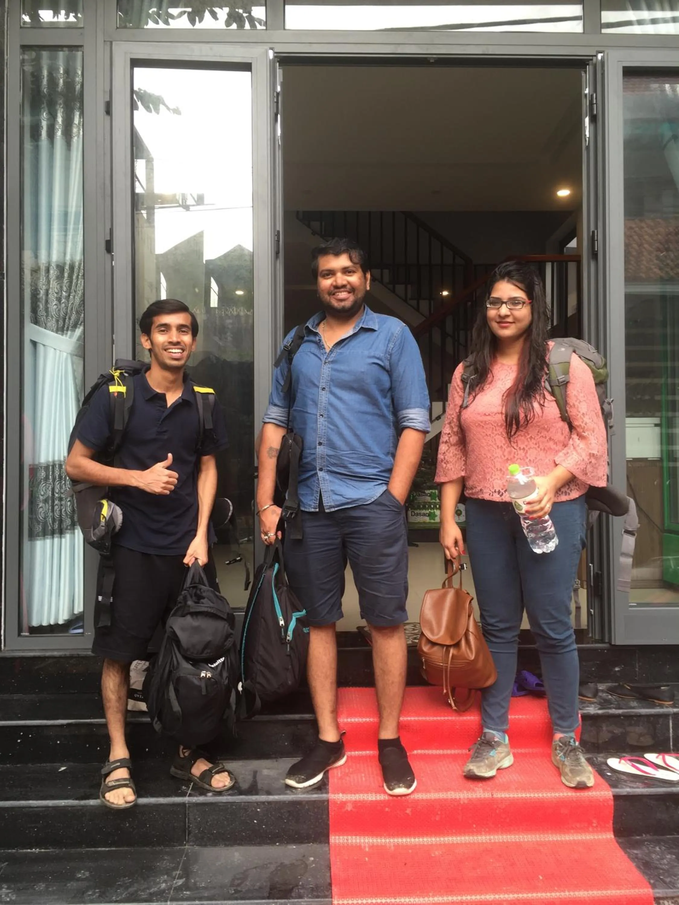 group of guests in candyinn