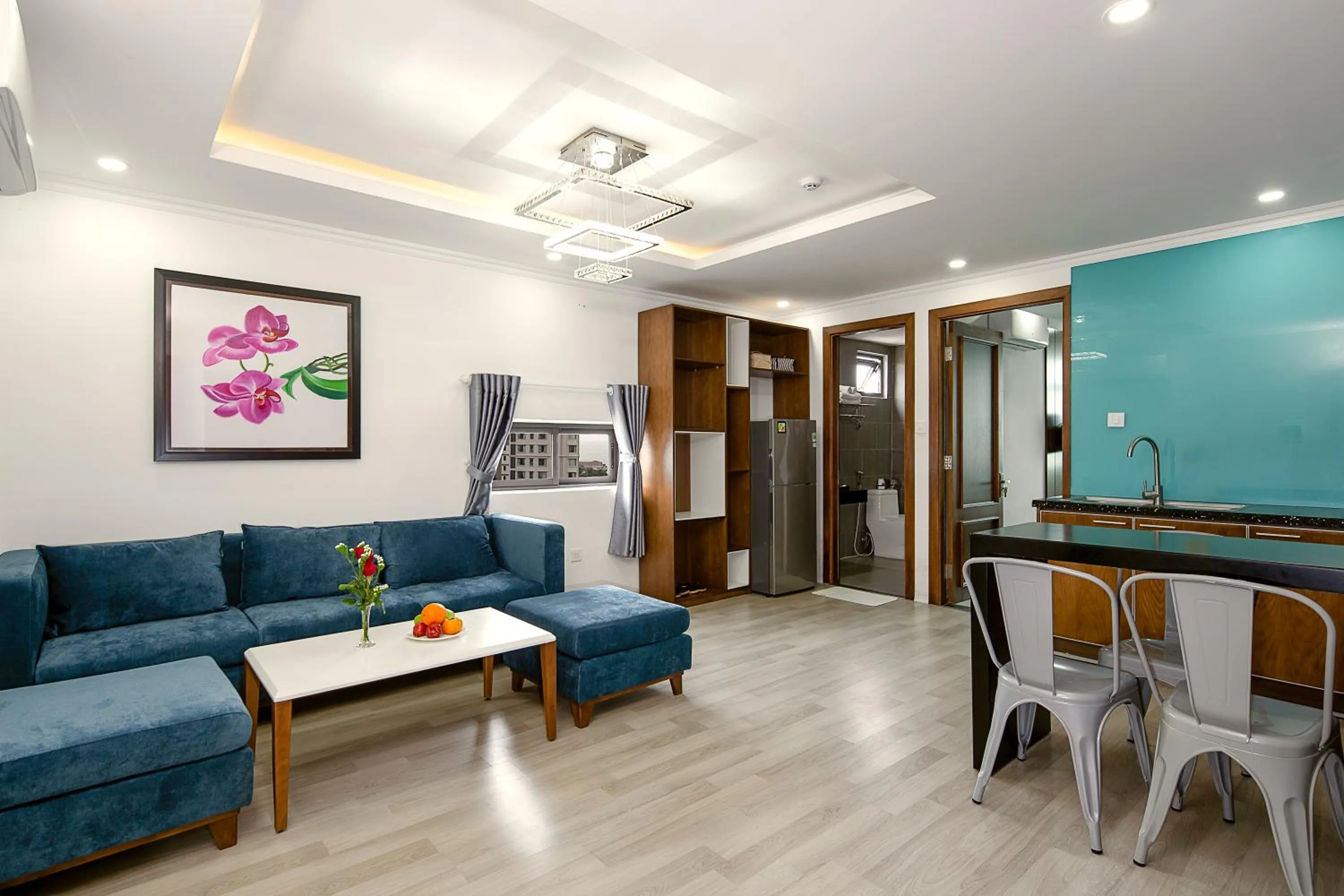 Kitchen or kitchenette in Hana Hotel Da Nang