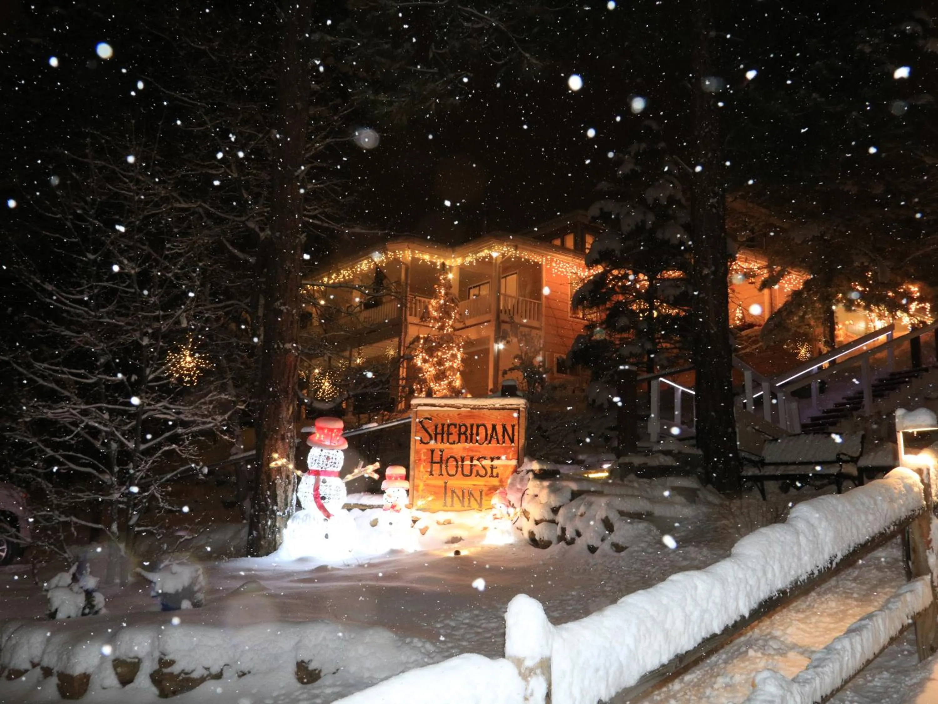 Winter in Sheridan House Inn- Adult Only Accommodation