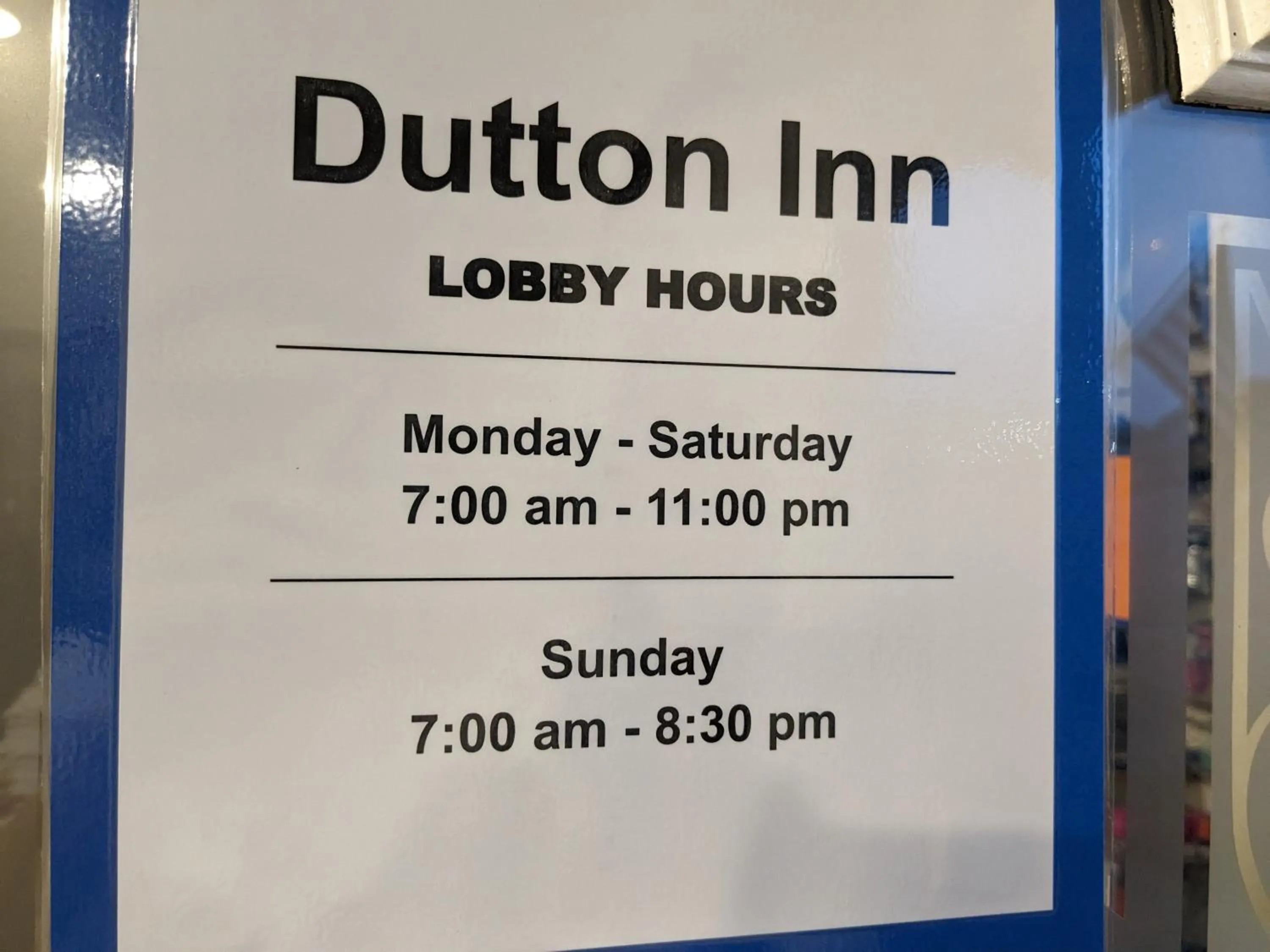 Lobby or reception in Dutton Inn