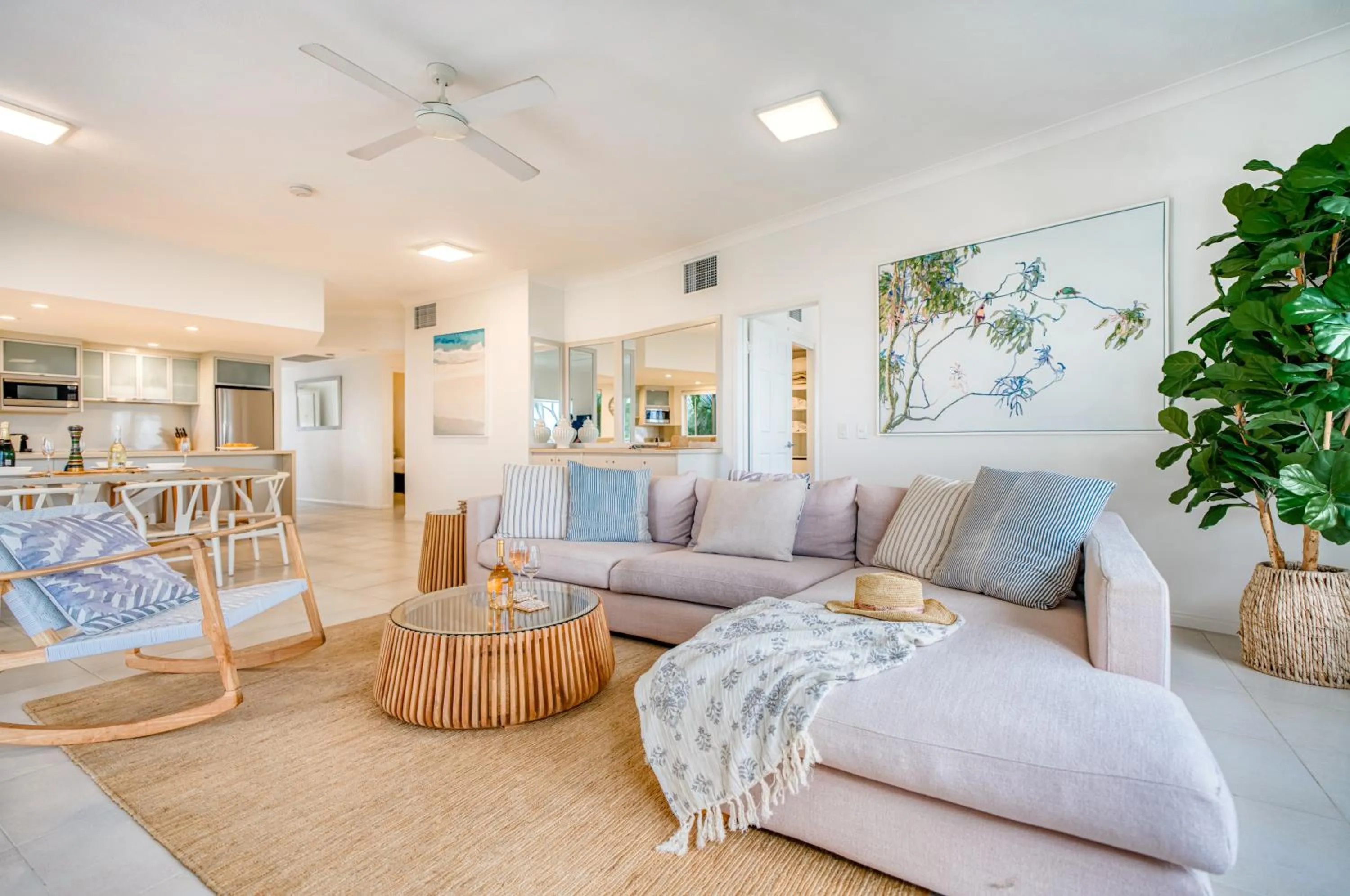 Living room in The Lookout Resort Noosa