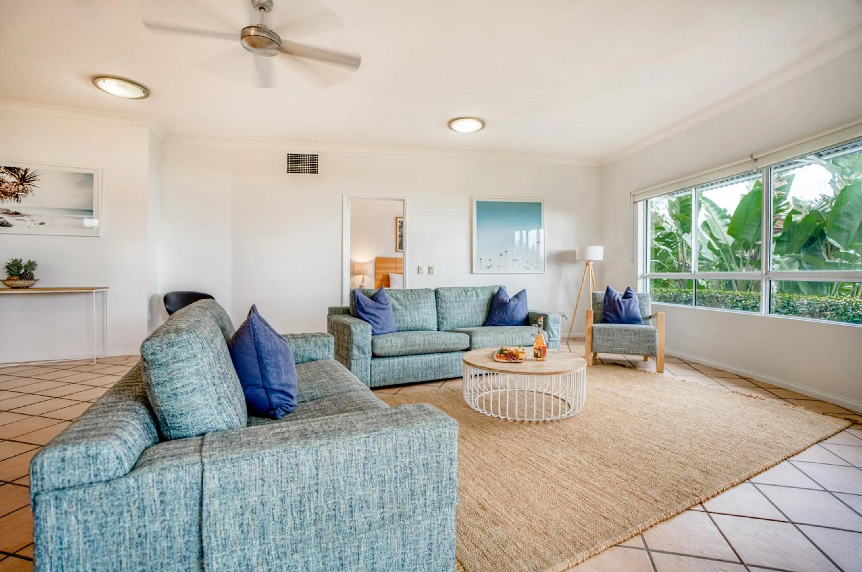 Seating area in The Lookout Resort Noosa
