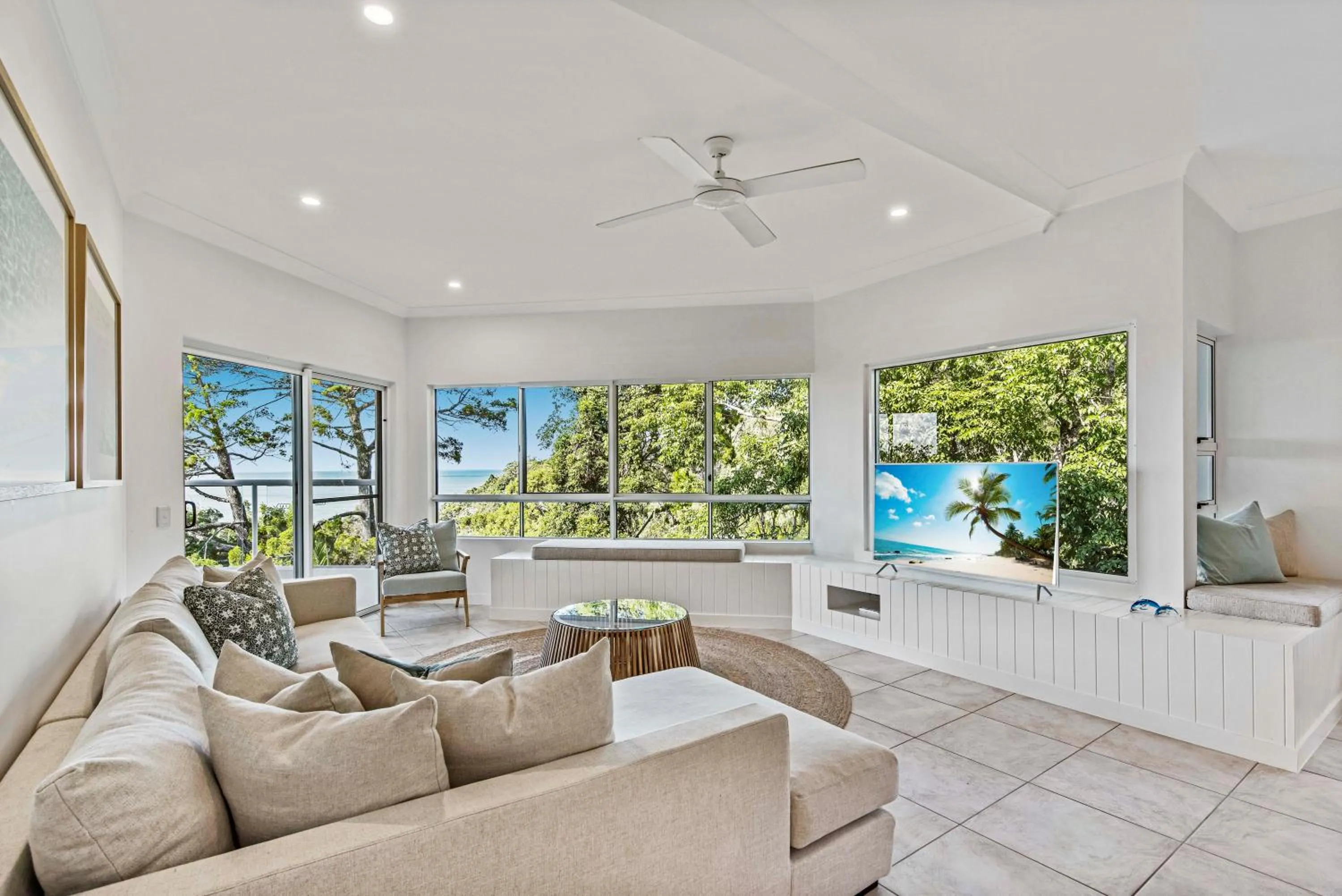 Living room in The Lookout Resort Noosa