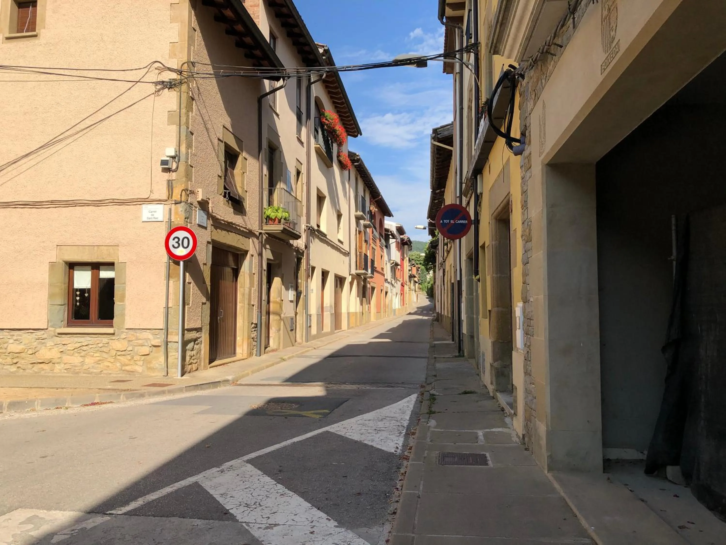Quiet street view in Escloper B&B
