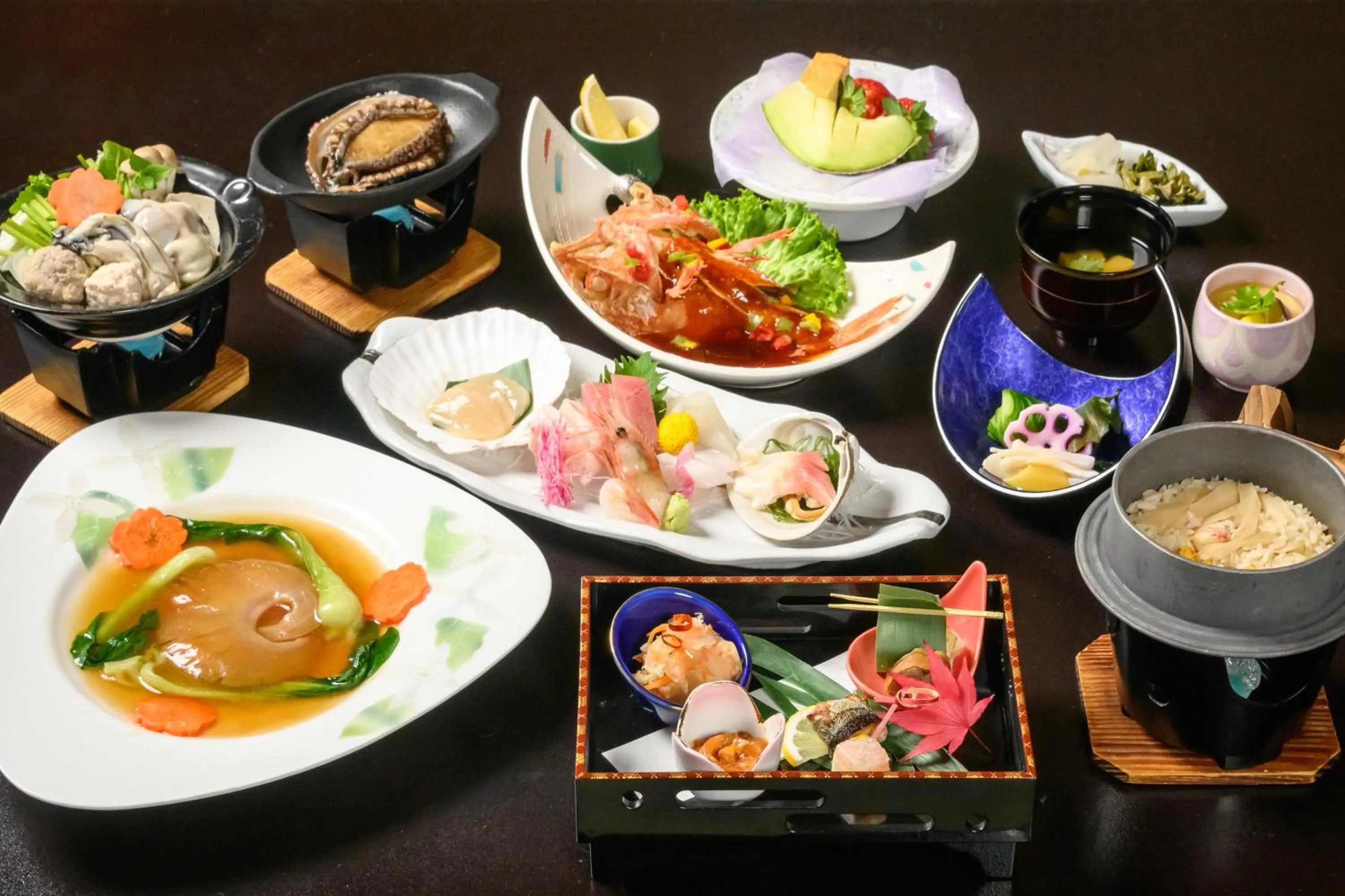 Dinner in Minami Sanriku Hotel kanyo