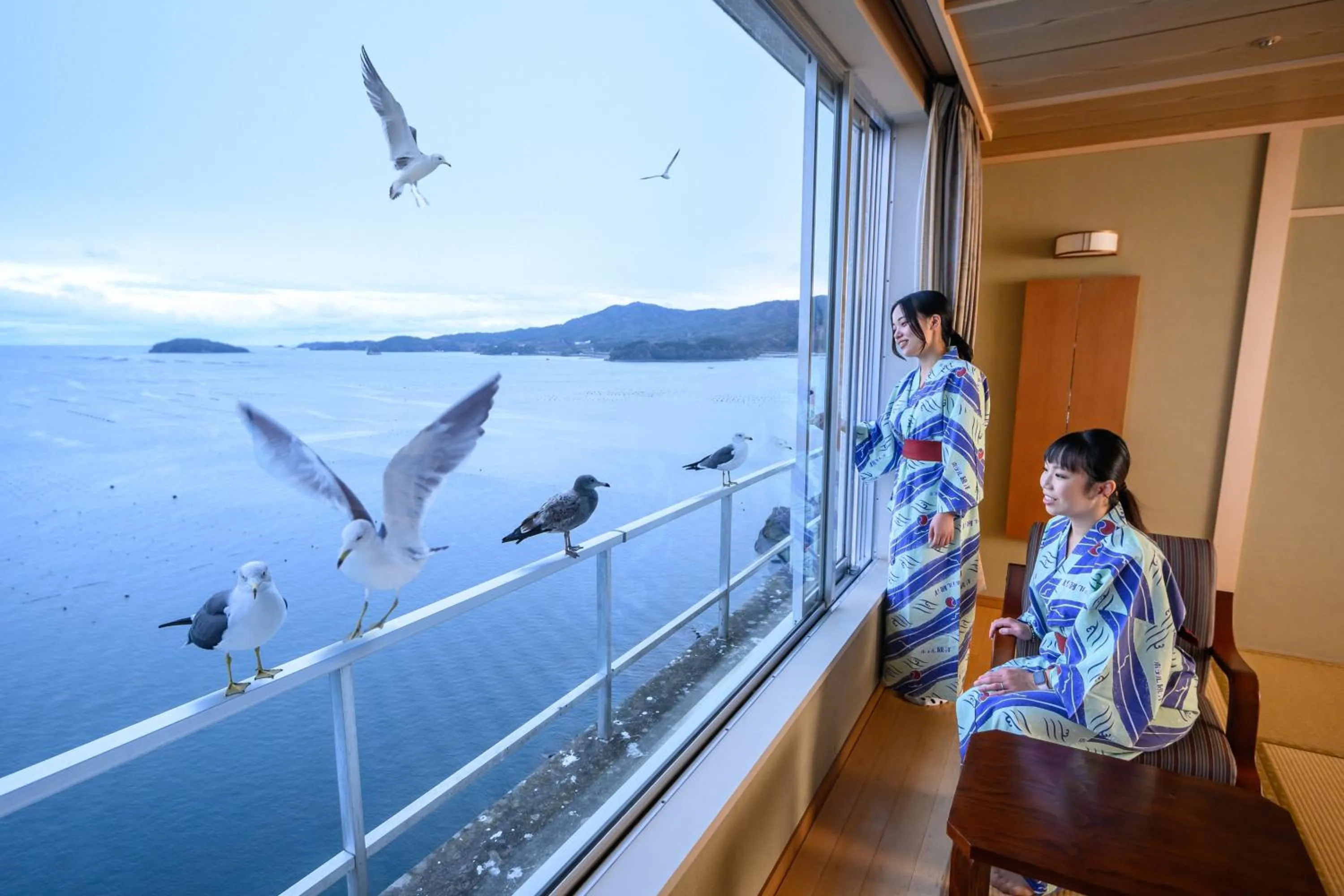 People in Minami Sanriku Hotel kanyo